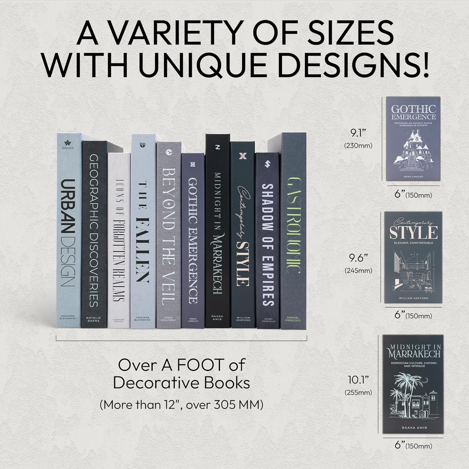 10 Book Set / Black / 10 Books
