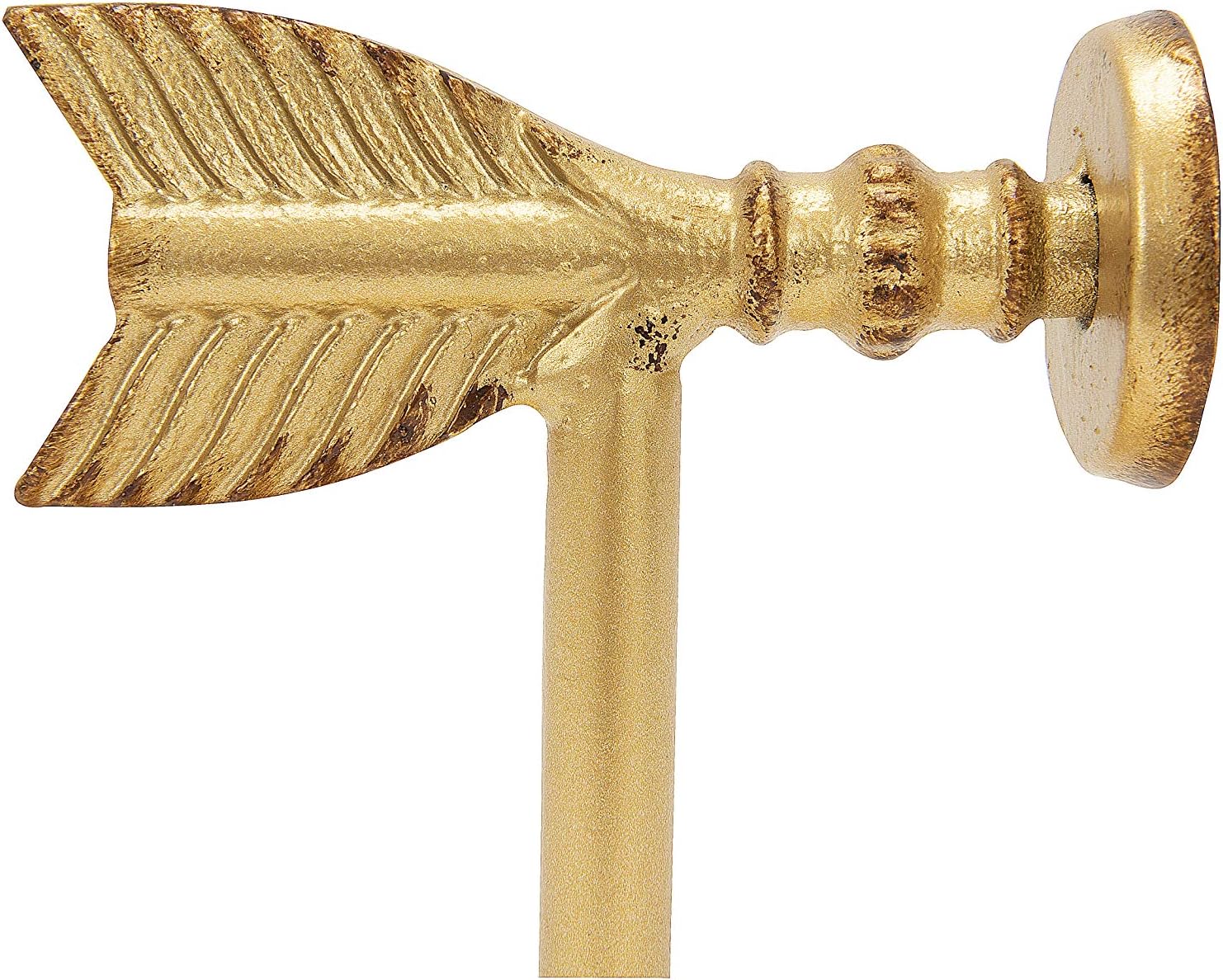 Decorative Cast Metal Arrow Bookends / Gold / Set of 2