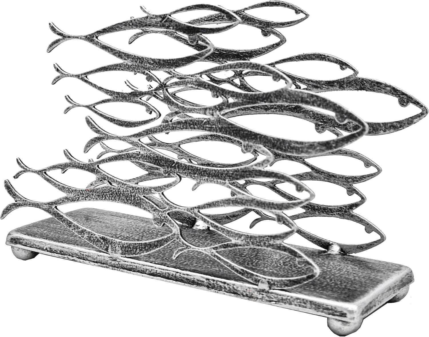 Fish Design Napkin Holder / Silver