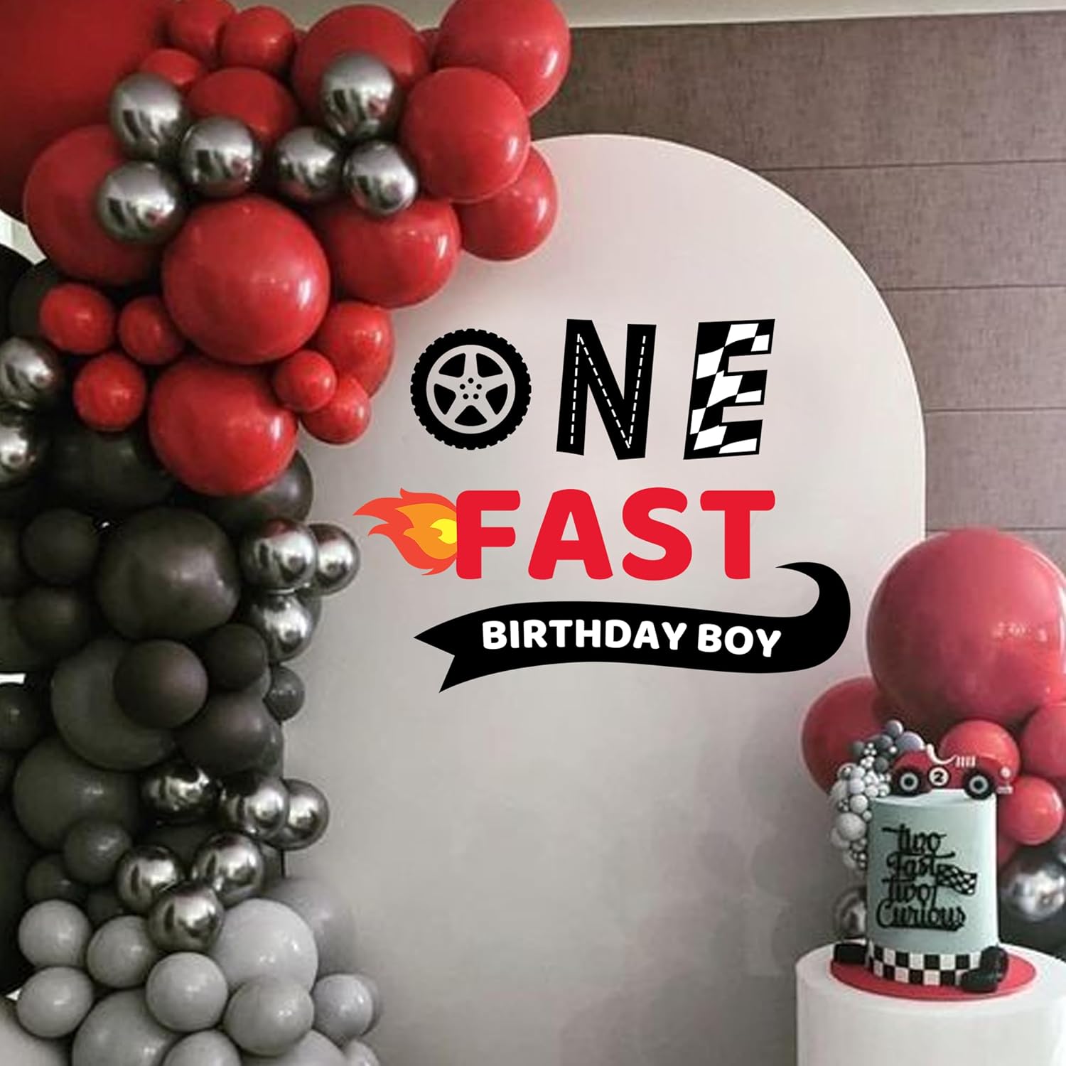 Fast One Party Decal Sign