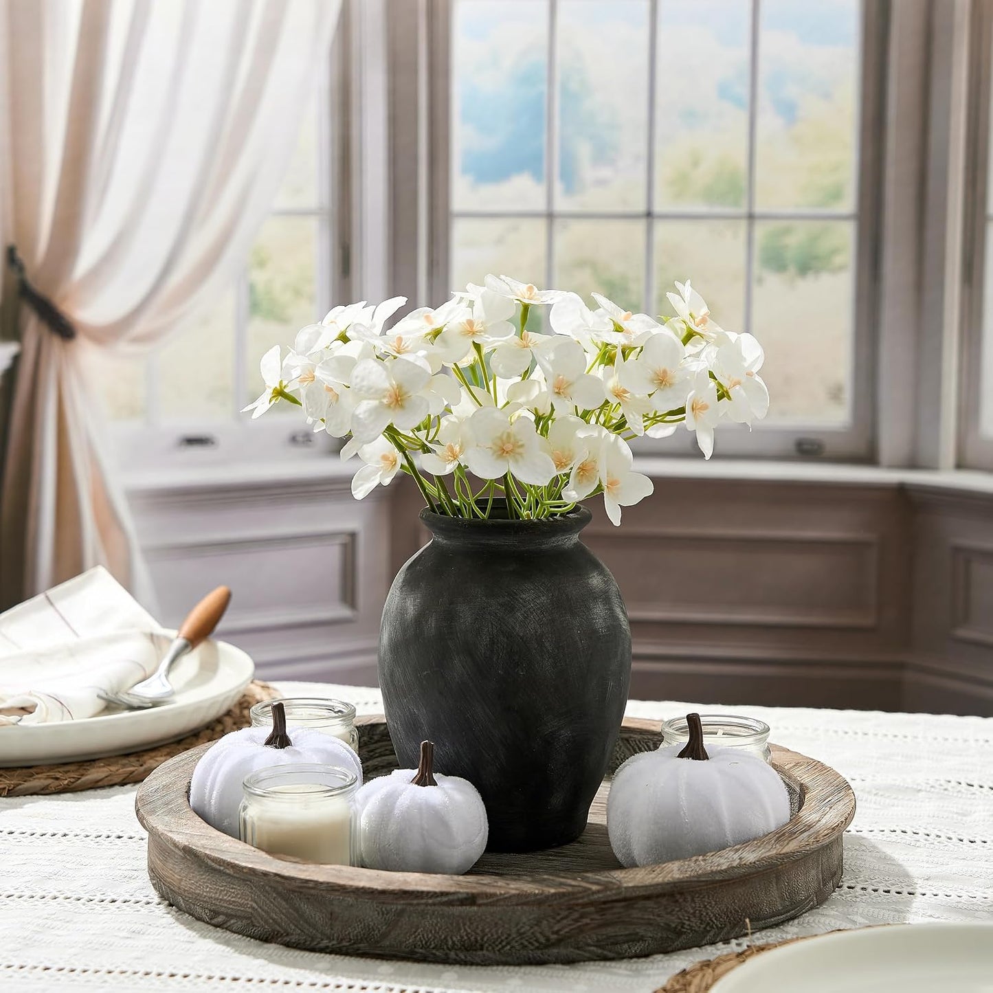 5.94" Ceramic Vase / Black Bronze- 5.94