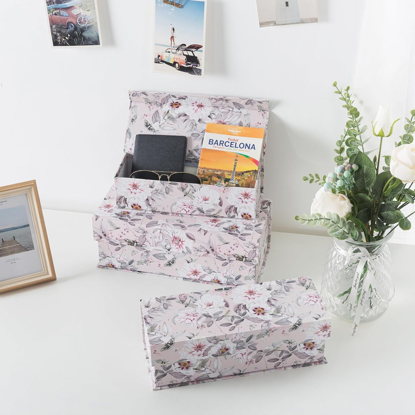 Memory Keepsake Boxes / Blush Whisper / Set of 3
