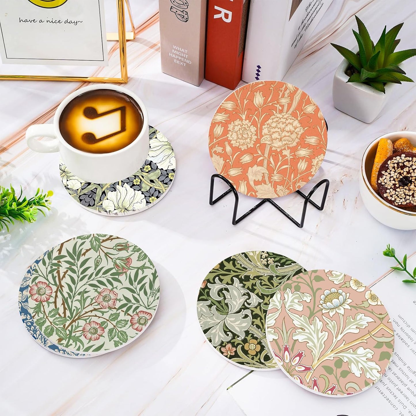 Cork Base and Metal Holder / Set of 6