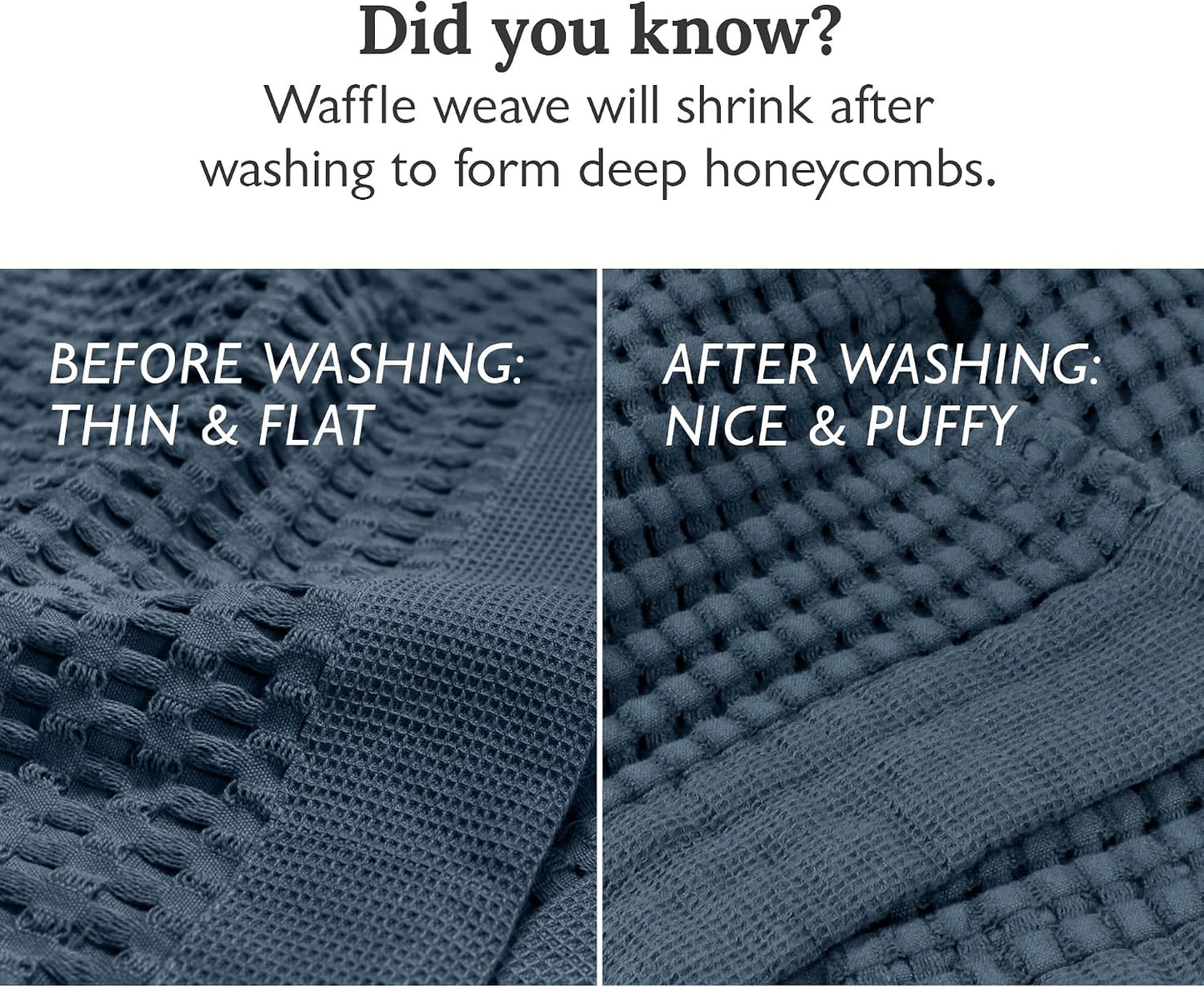 GILDEN TREE Waffle Bath Sheet Quick Dry Towel, Thin Luxury Bath Towels, Bath Sheets 40x80 Large Bath Towels, Modern