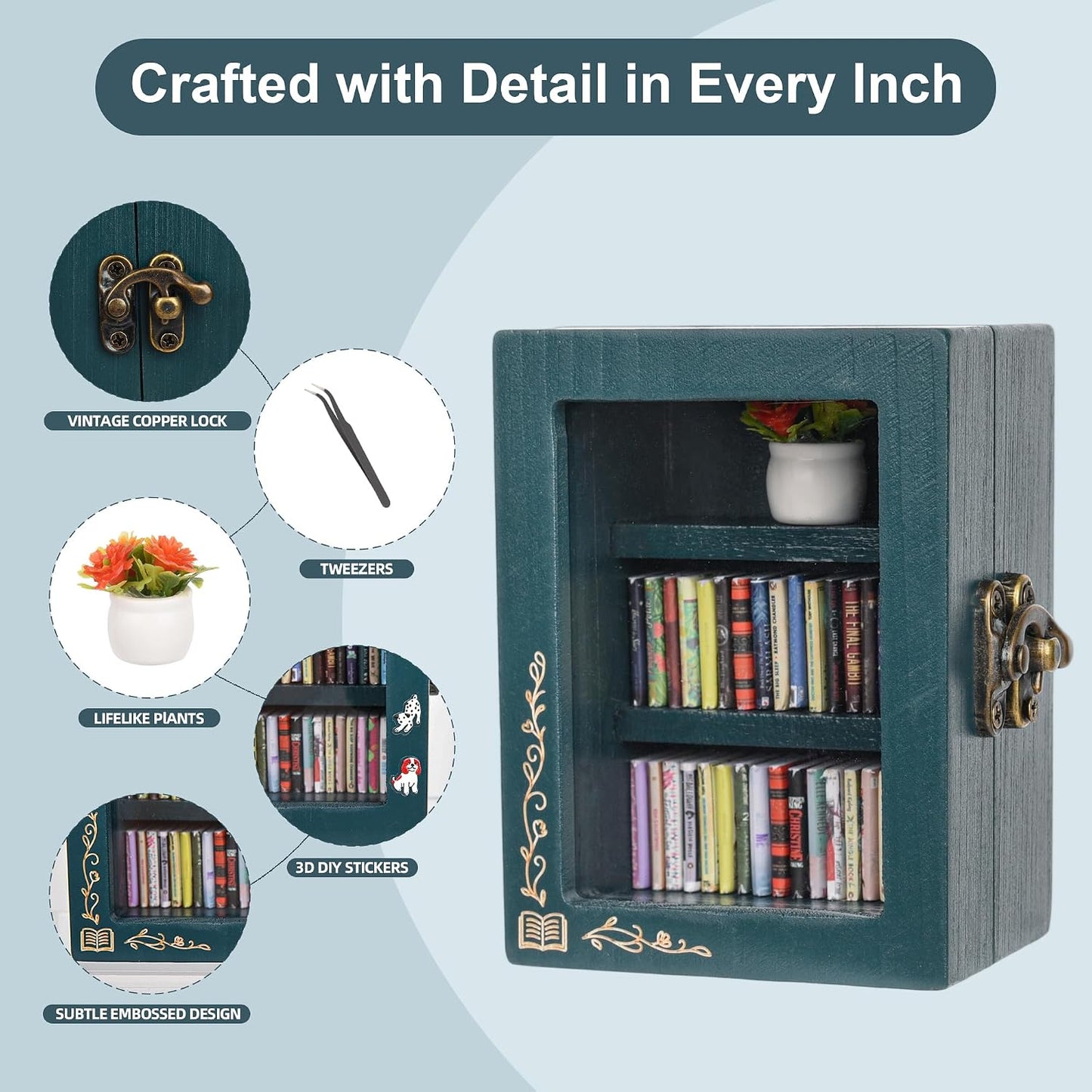 60 Mini Books / Sky Blue / Small