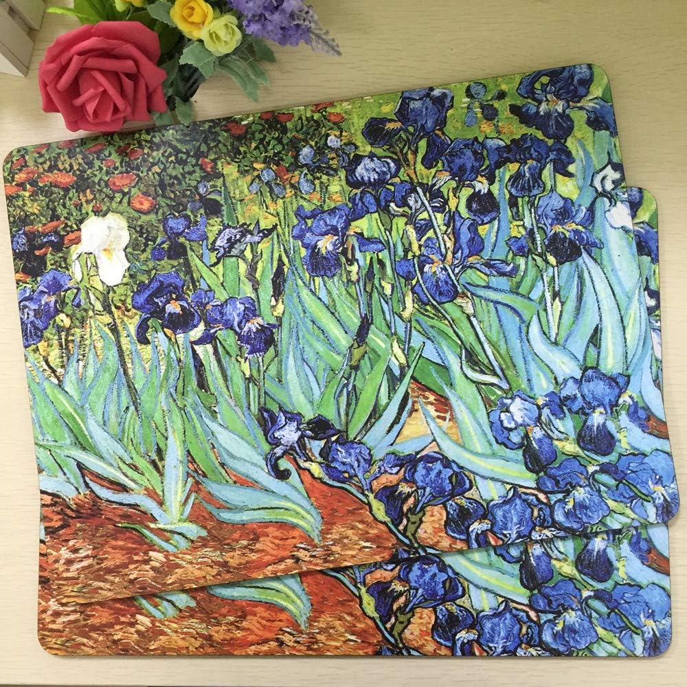 Insulation Oil Painting Table Mats for Dining/Kitchen Table Placemat / 15.7 x 11.8 / Set of 2