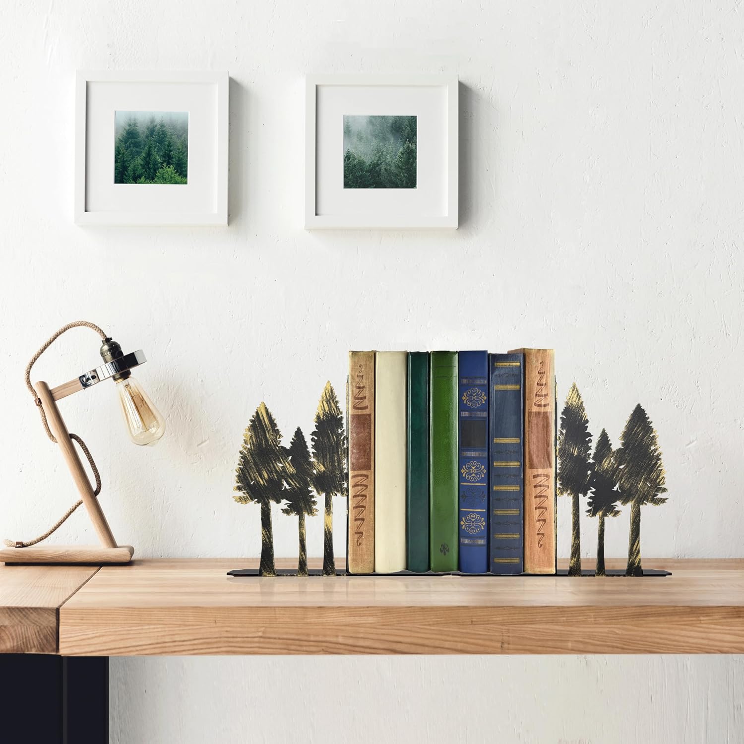 Forest Metal Bookends / S / 6.6 x 1.2 x 5.9