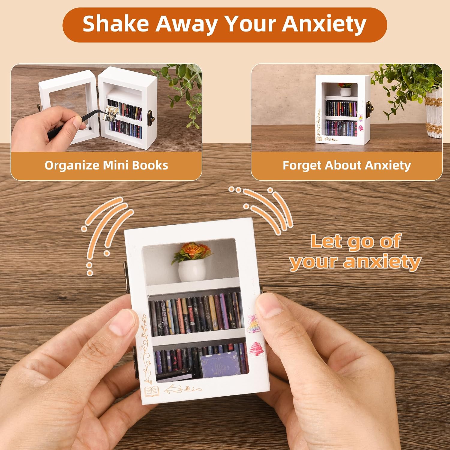 60 Mini Books / Classic White / Small