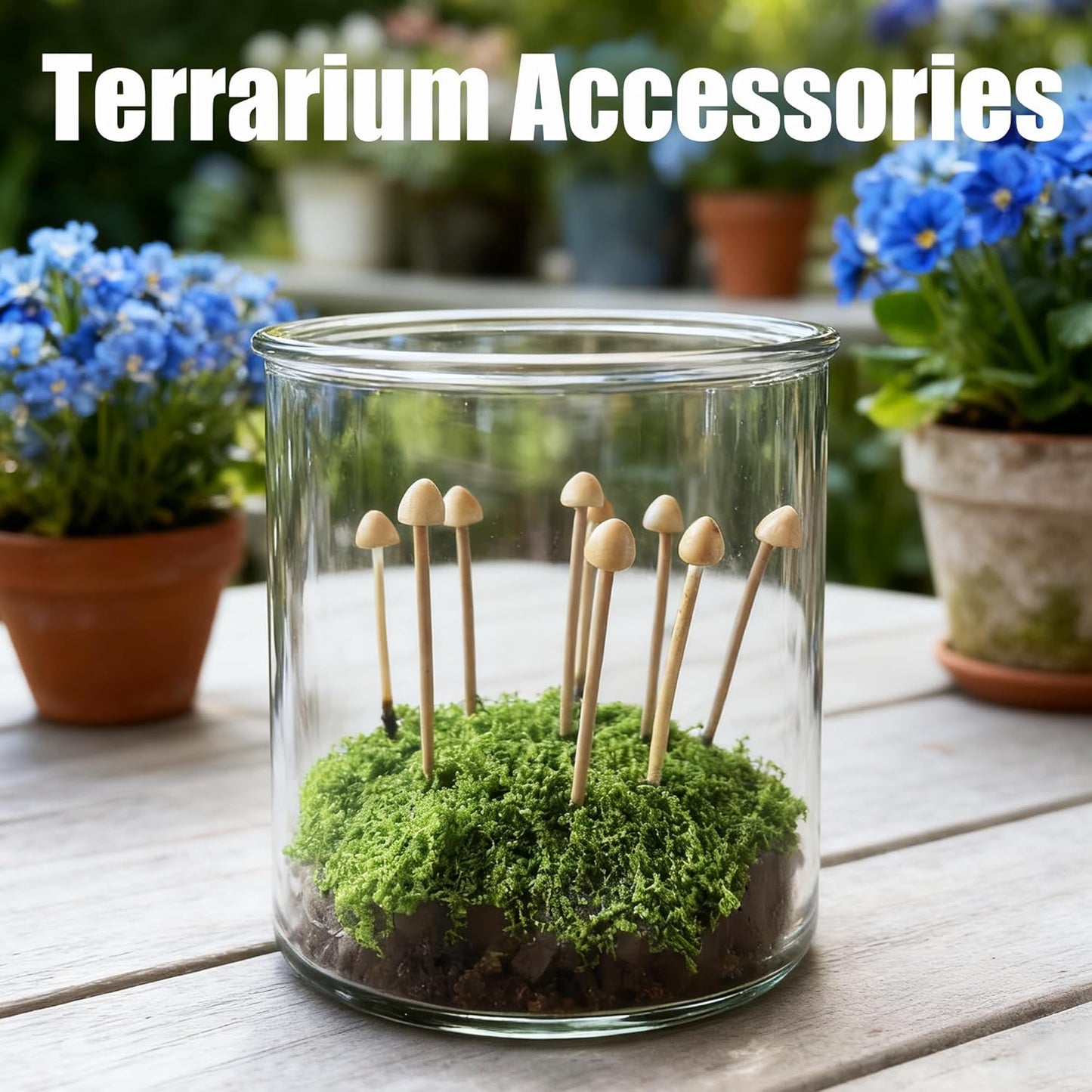 Mini Mushrooms for Crafts / Set of 16