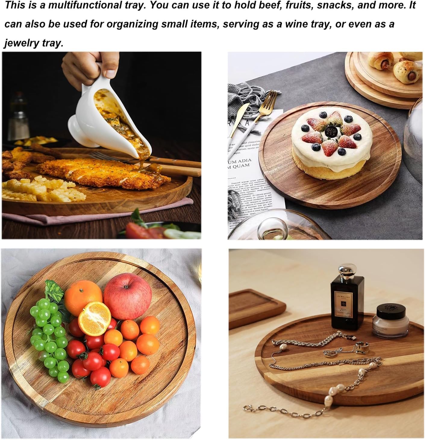 Wood Kitchen Counter Tray