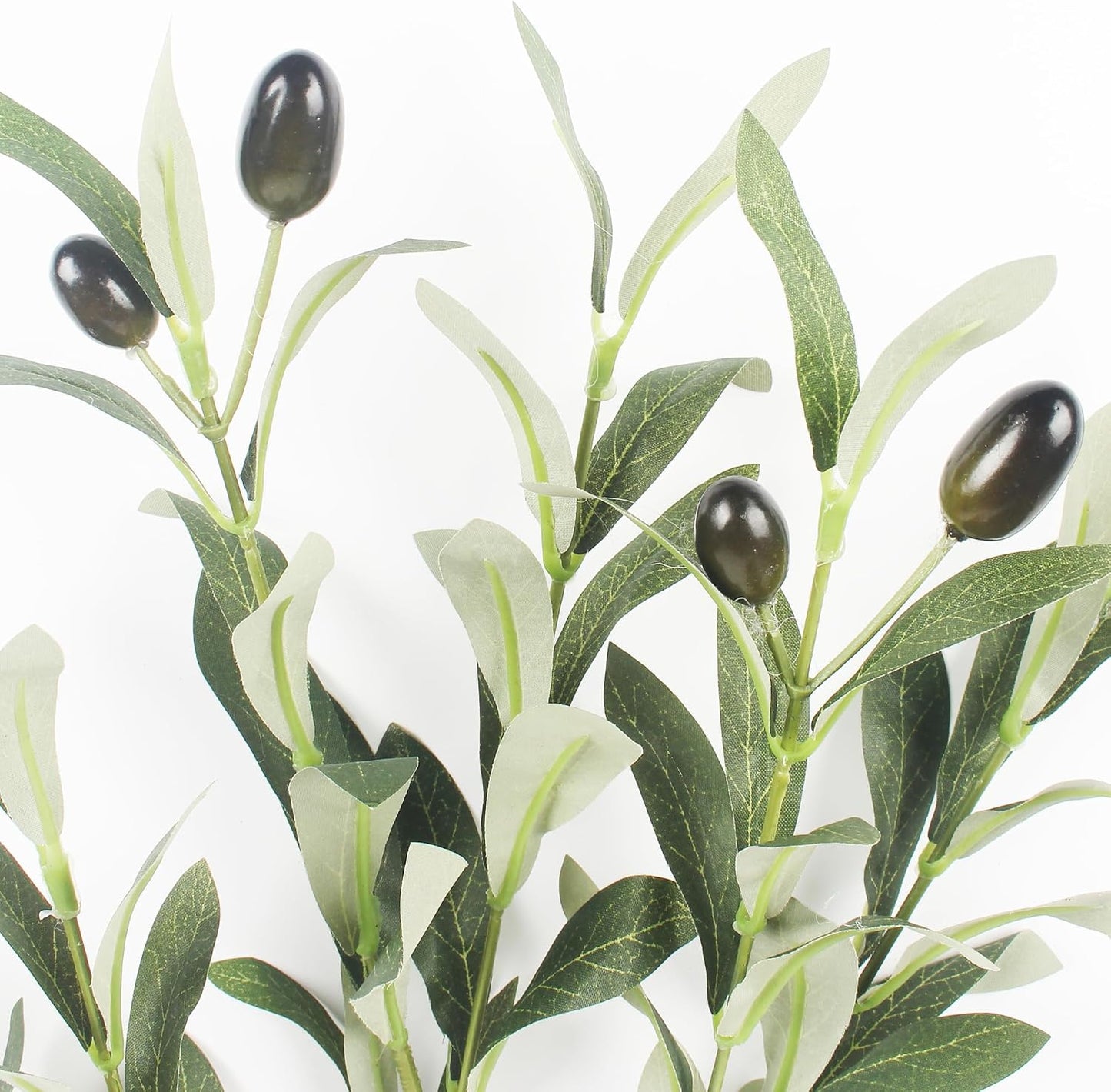 Artificial Olive Plants Fake Olive Silk Tree Faux Olive Plants / 18.8 Inch / Set of 5