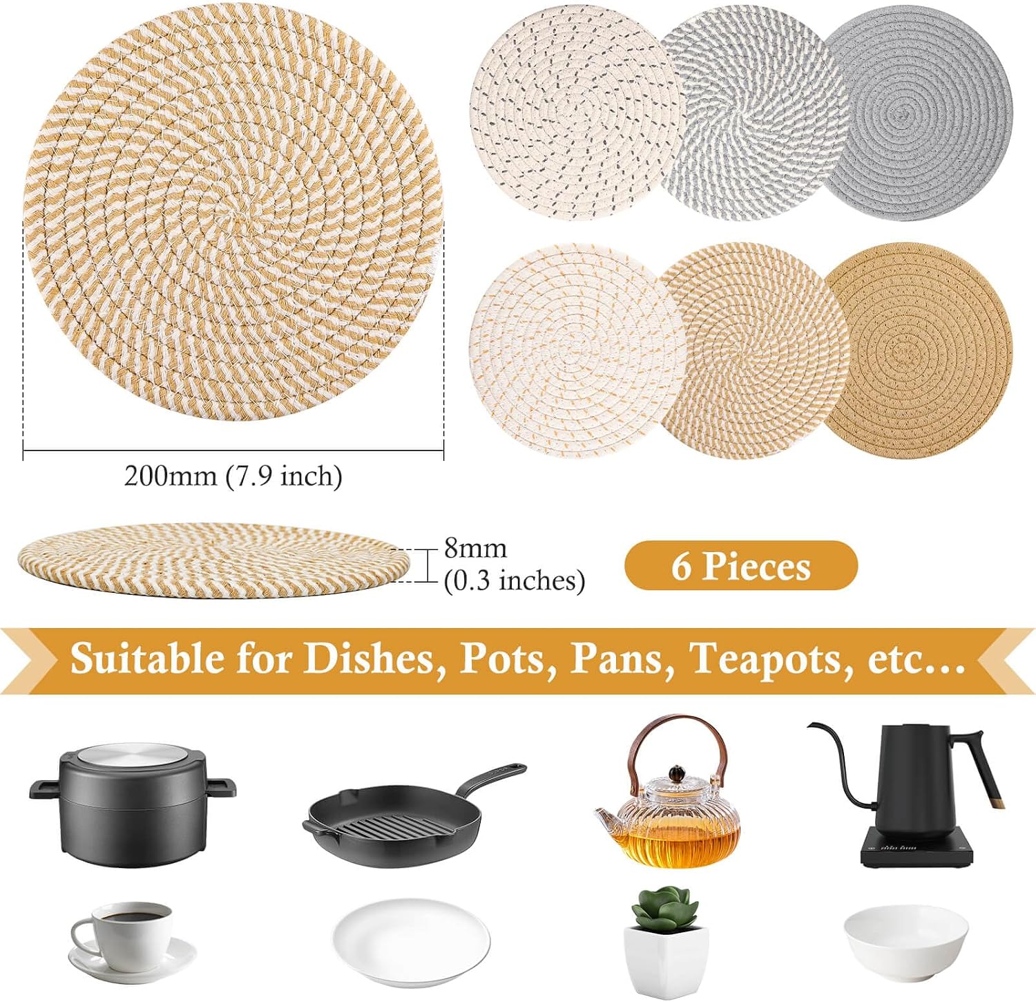 Pot Holders / Hot pots and Pans / Boho