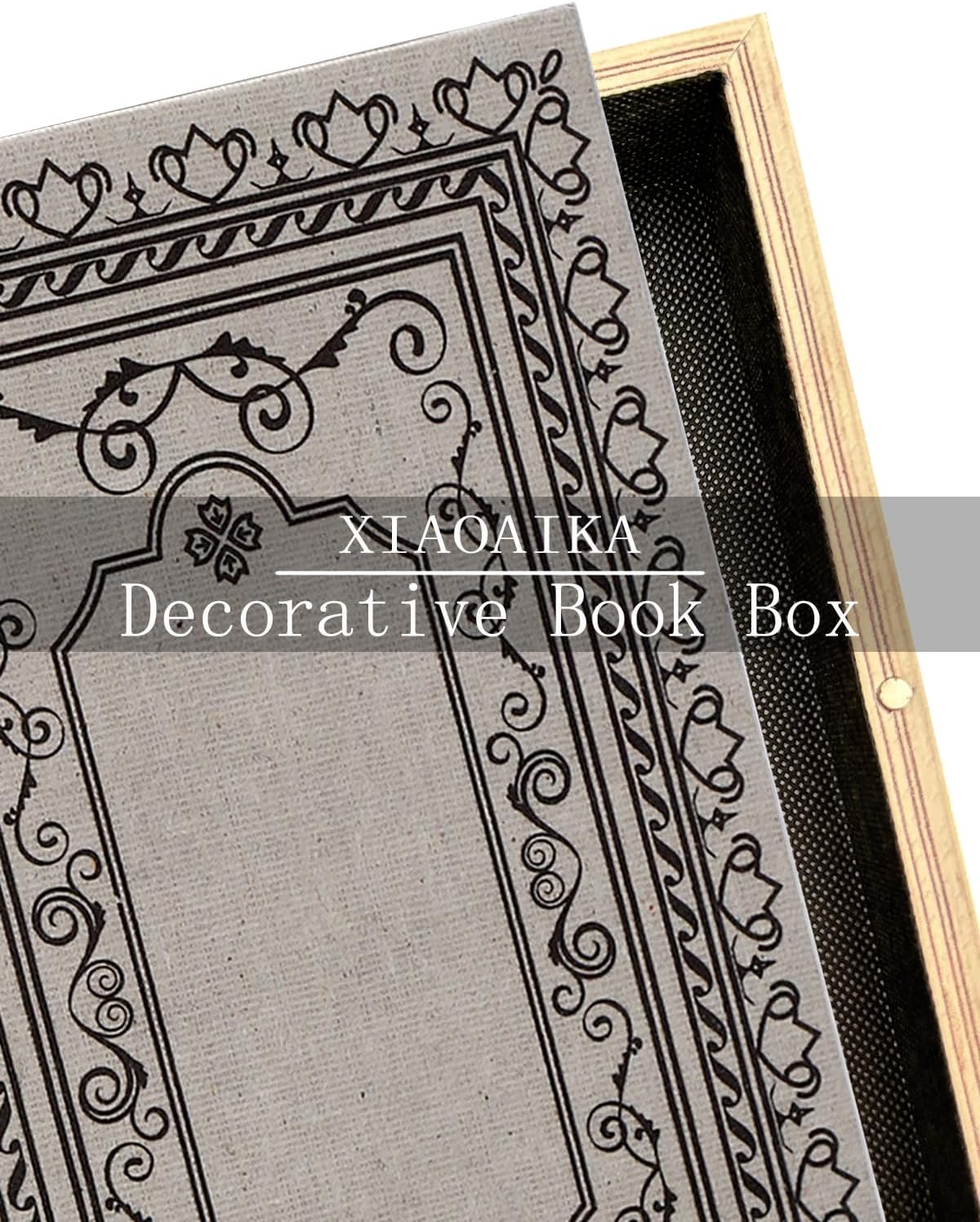 Vintage Faux Book Boxes / 1 x Geometric