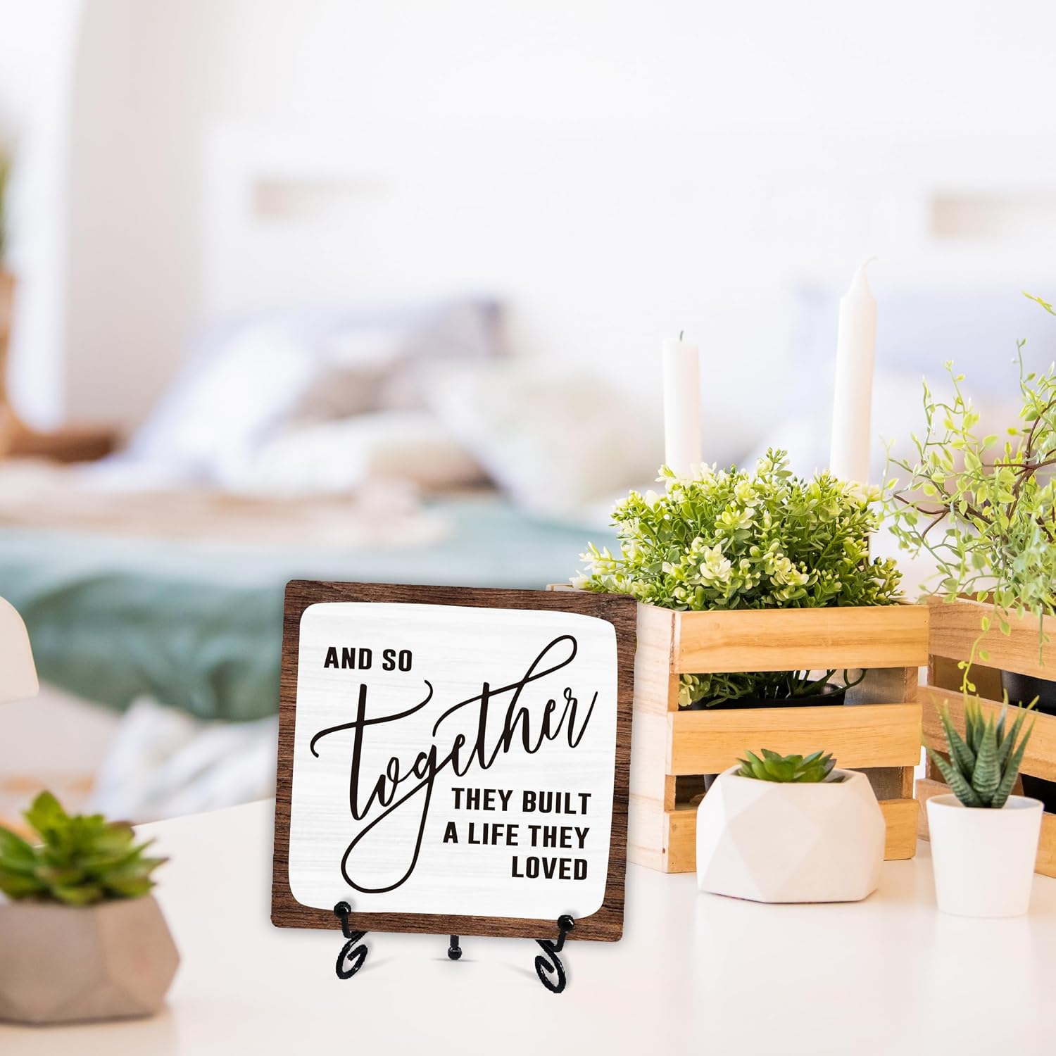 Stand / Rustic Wooden Sign / Brown Woodsign1