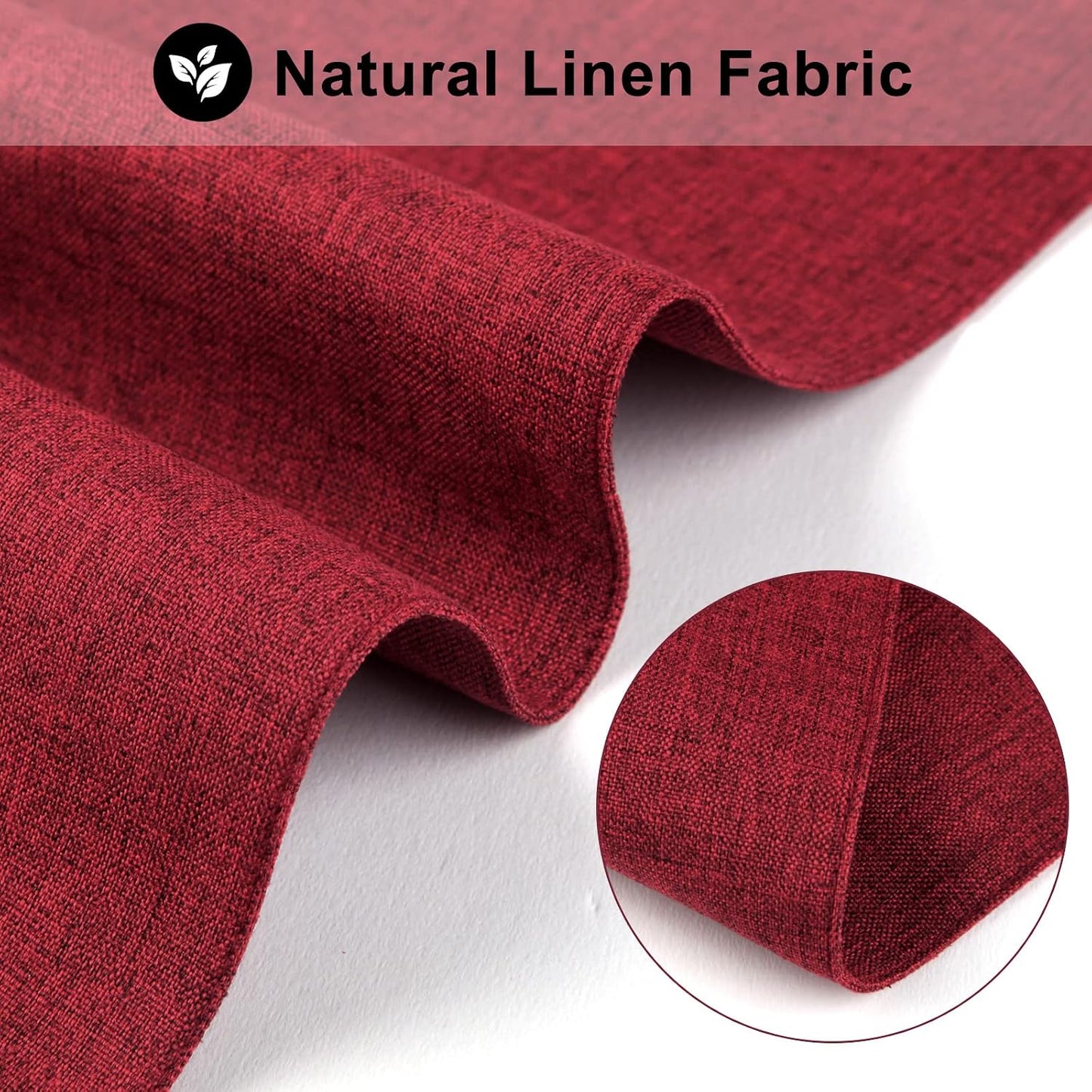 Cloth Placemats Set of 6, Cotton Linen Blend Machine Washable Durable Linen Table Mats, Heat Resistant Placemats