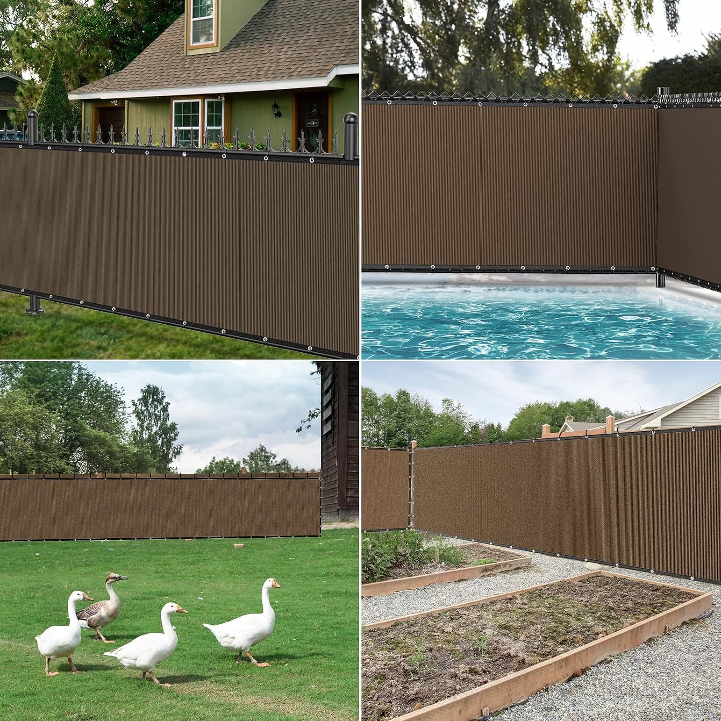 Privacy Fence Screen / 6' x 50 / Brown