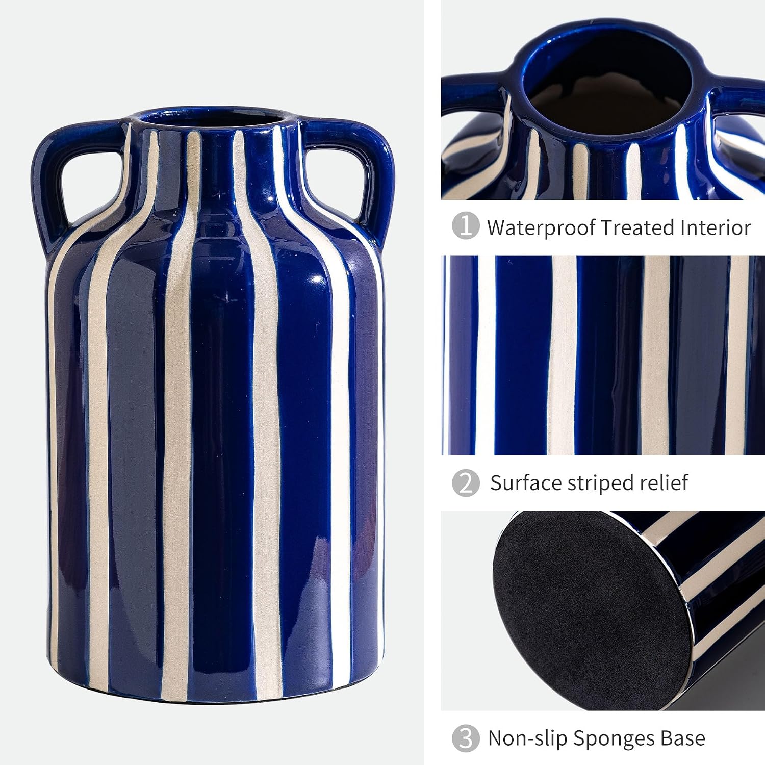 Blue Ceramic Vase / Blue and White 1