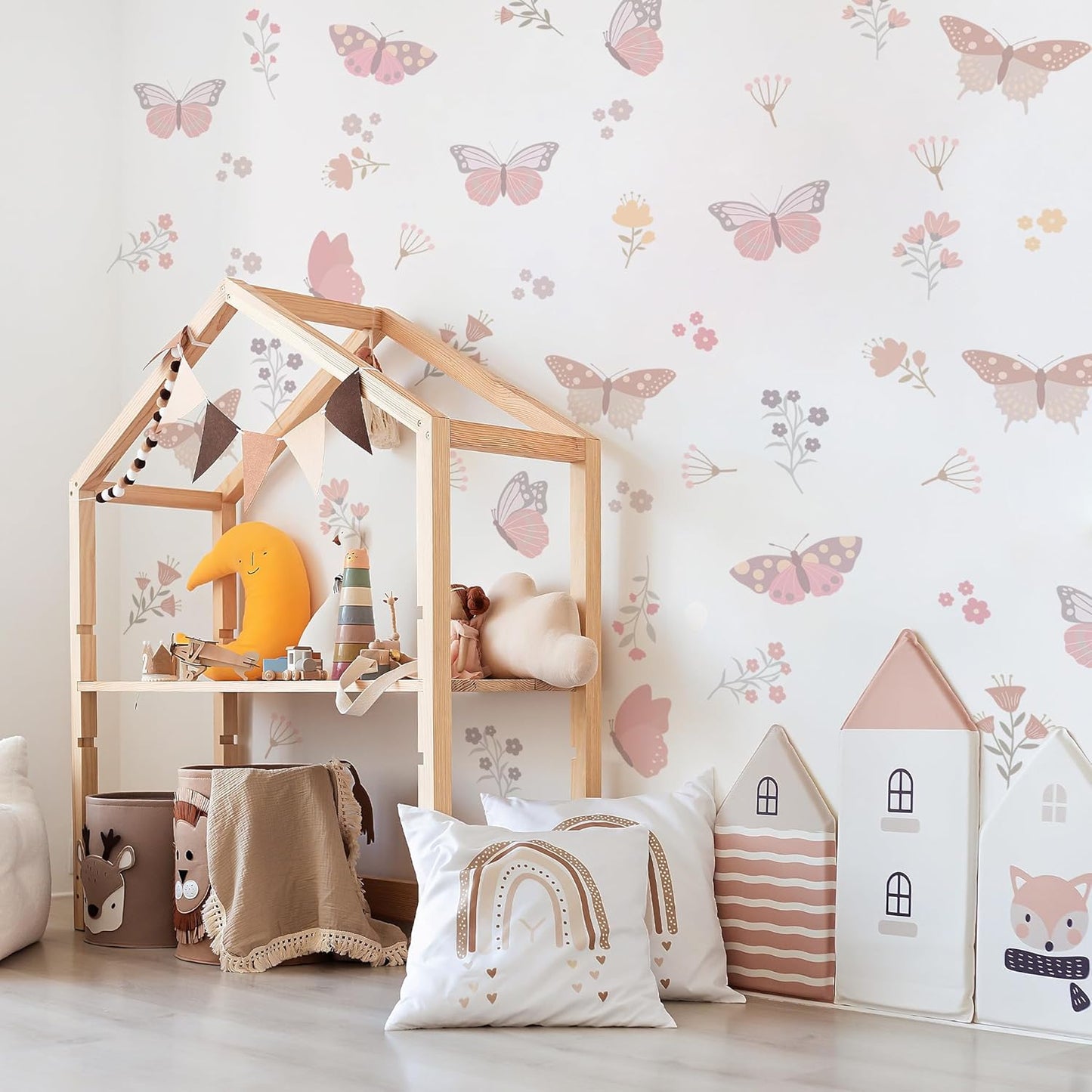 Butterfly Flower Wall Decals