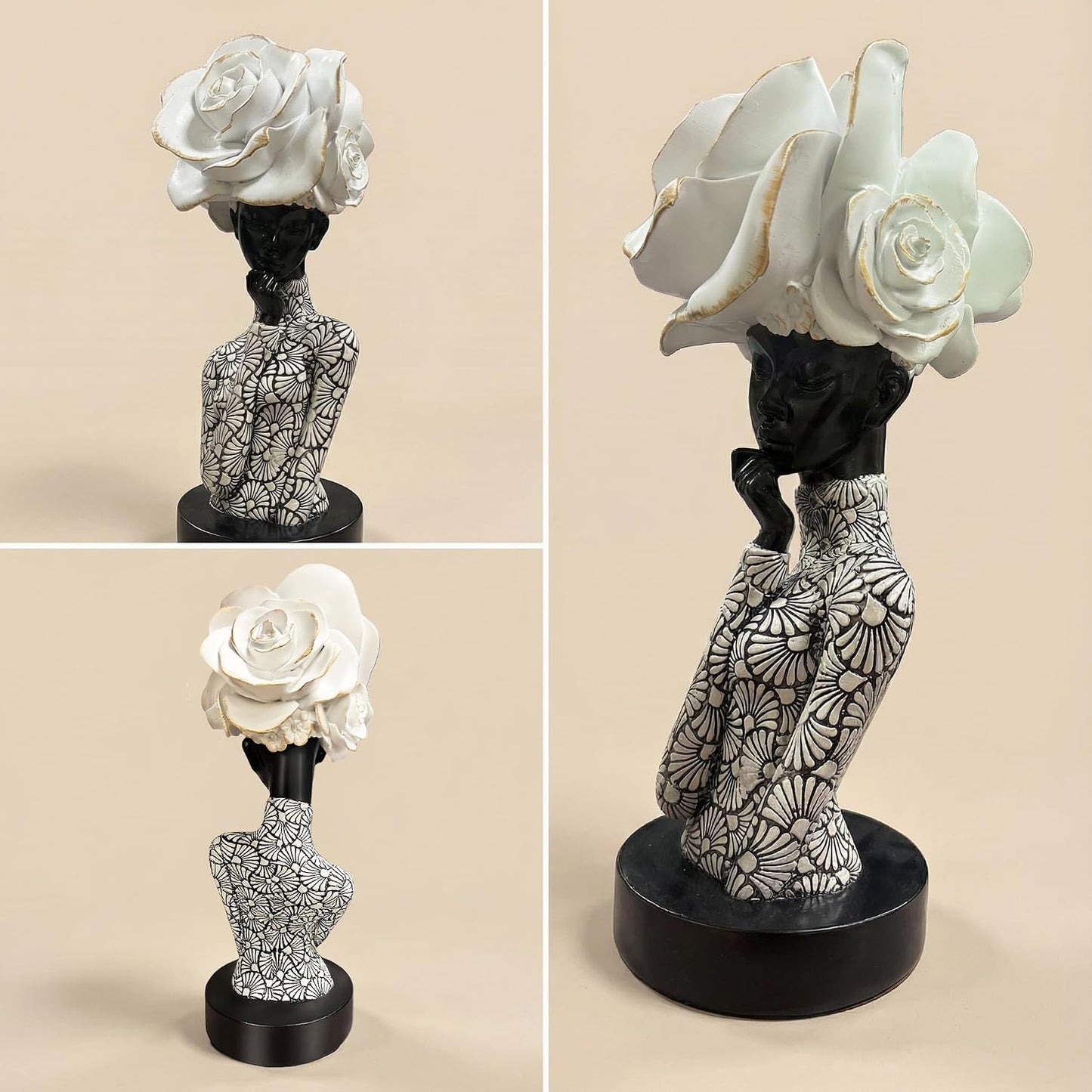 Black and White Resin Statues / 112-white