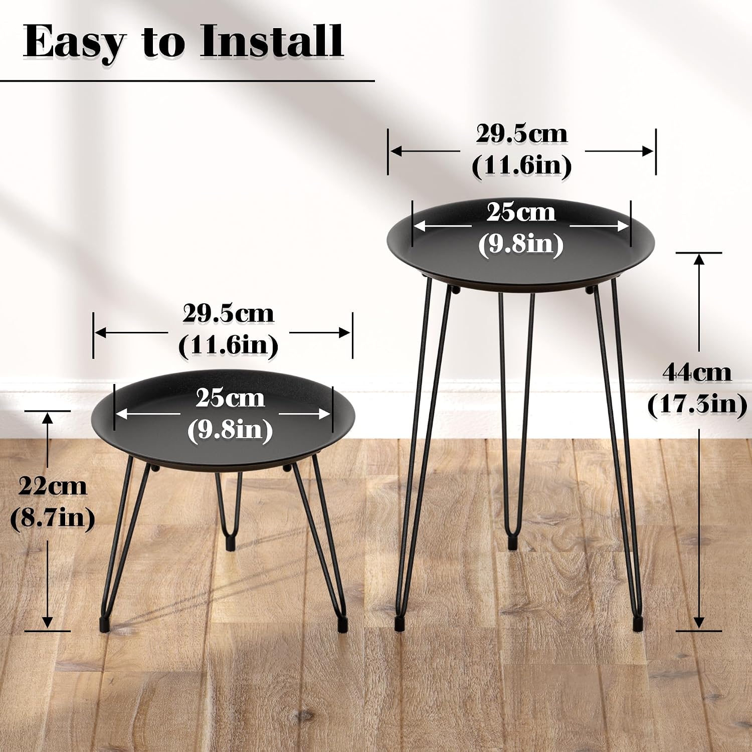 Metal Plant Stand Indoor Outdoor, Heavy Duty Flower Pot Stand | Round Plant Stand Plant Table Plant Rack for Indoor