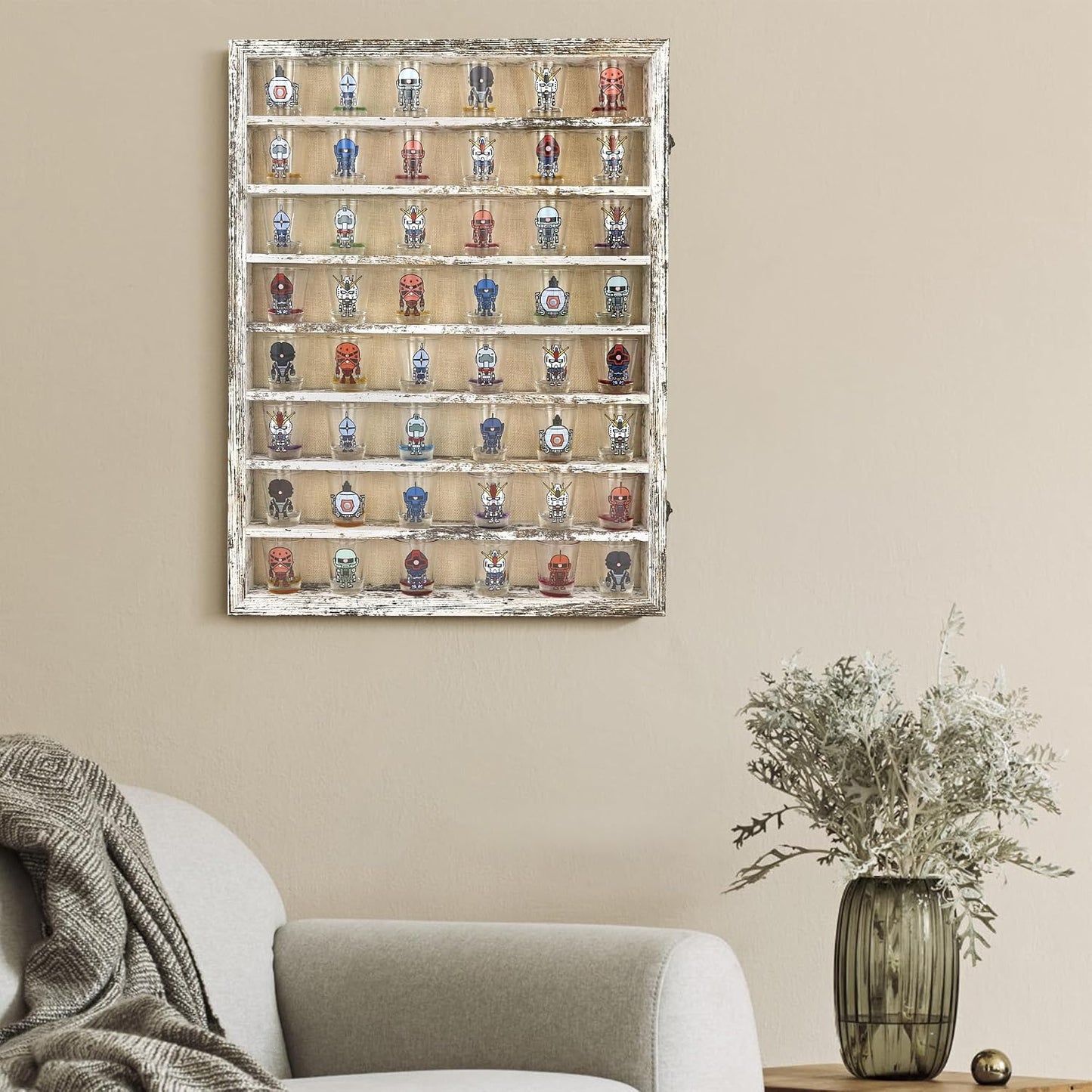 FramePro Shadow Box Frame Display Case 18x24 with Removable Shelves, Deep Memory Box Trinket Knick Knack Shelf Cabinet