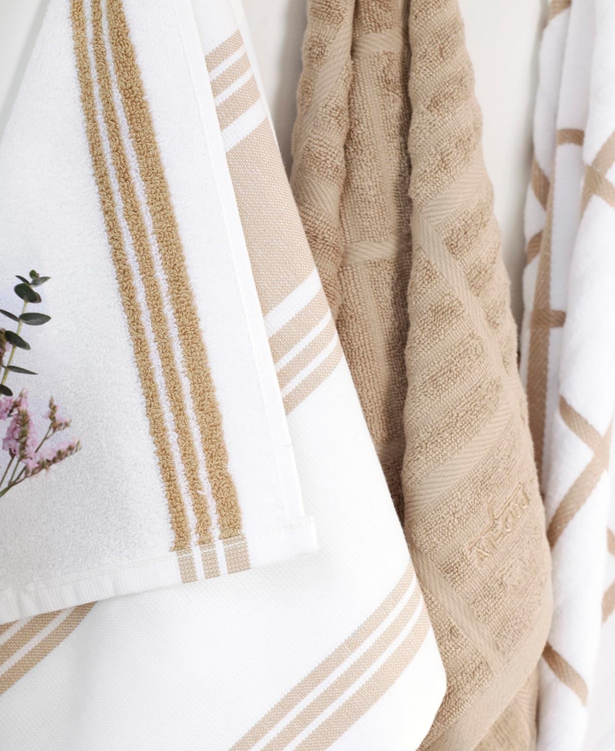 All-Clad Dual-Purpose Kitchen Towels: Highly Absorbent - 100% Cotton, 17"x30" Dish Towels for Cleaning & Drying Dishes