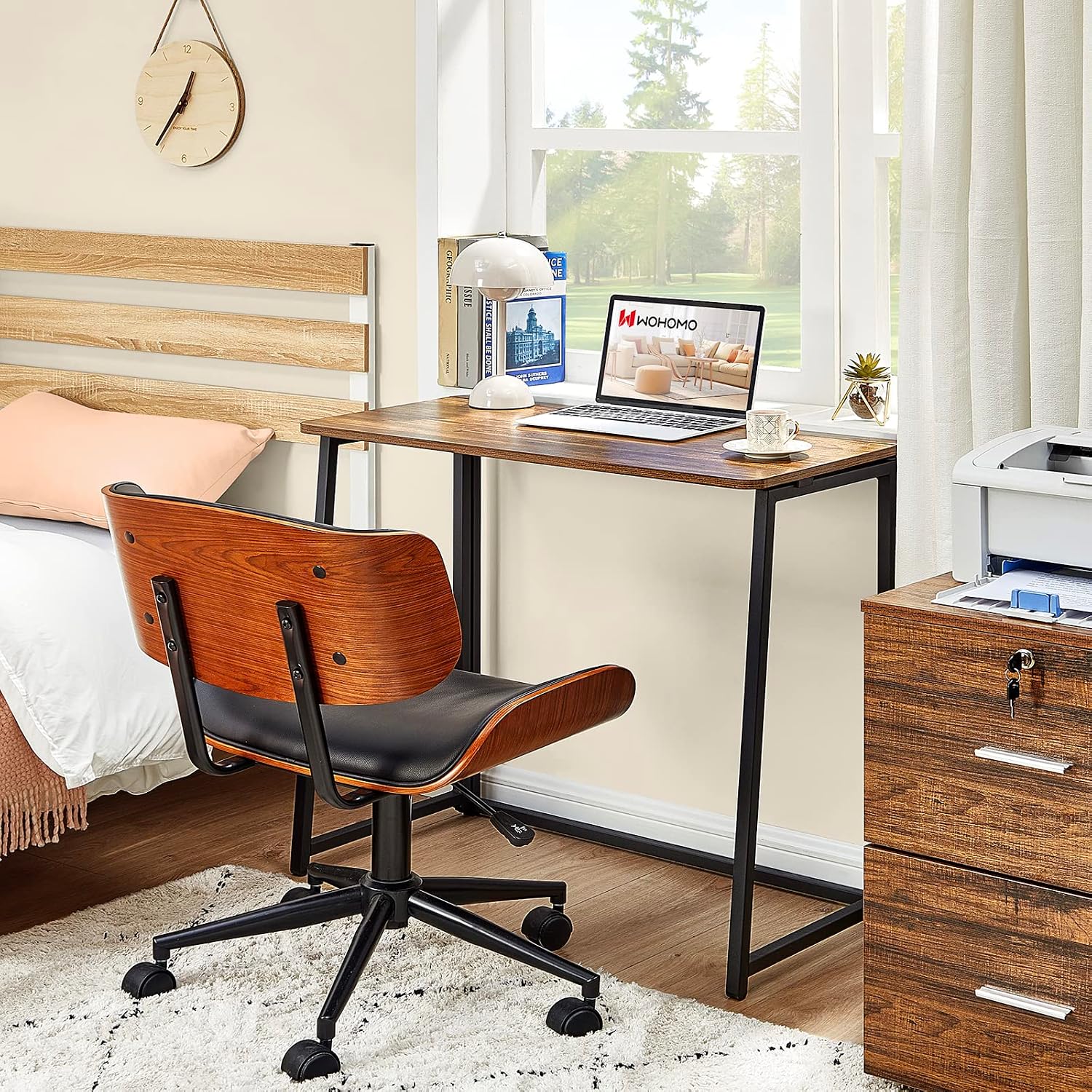 Foldable Computer Desks / 31.5 x 15.7 / Small Size / Brown