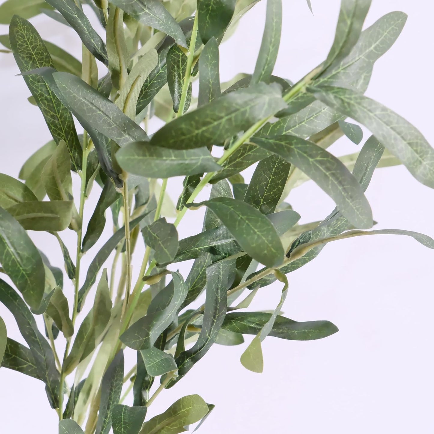 Tall Faux Greenery Branches Stems Fake Olive Branches Artificial Plants / Green / 36 Inch / Set of 4