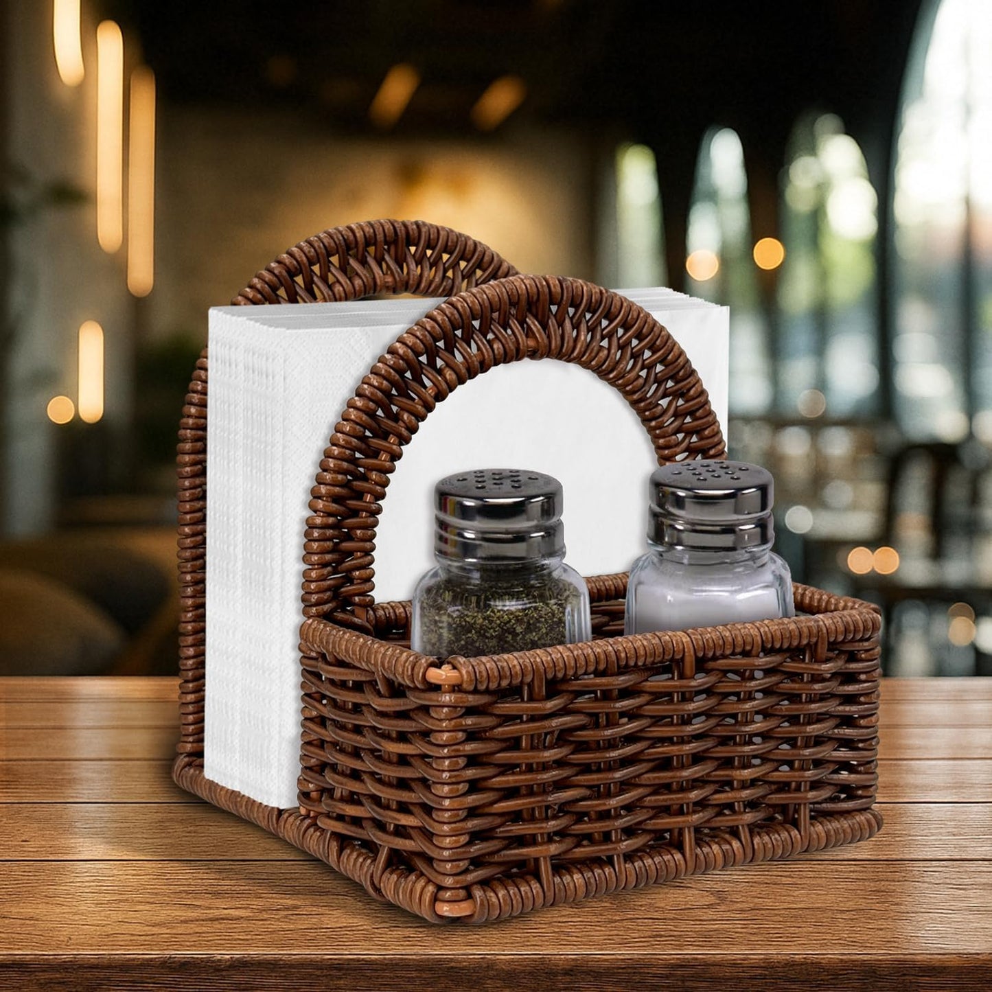 Plastic Rattan Napkin Holder