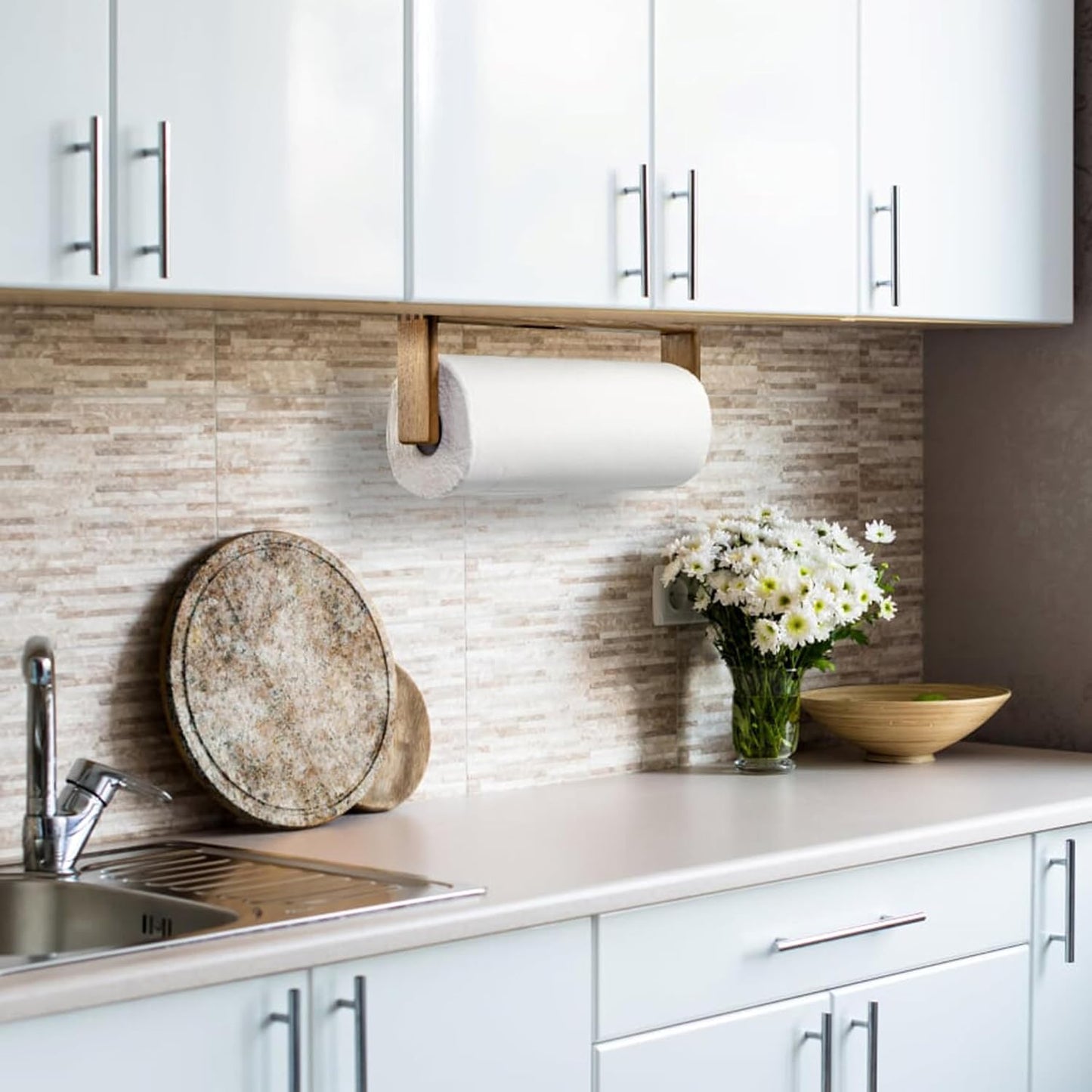 Whitecap Teak Wall-Mount Paper Towel Holder