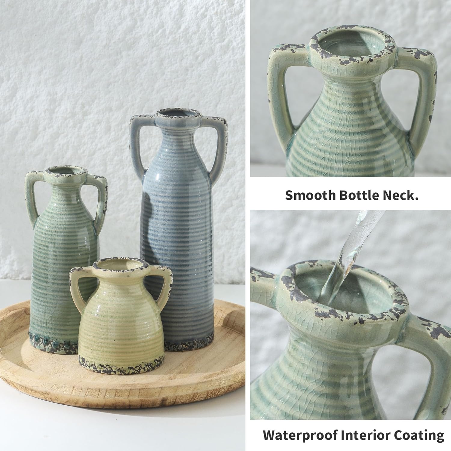 Farmhouse Vase Set for Modern Decoration / Set of 105