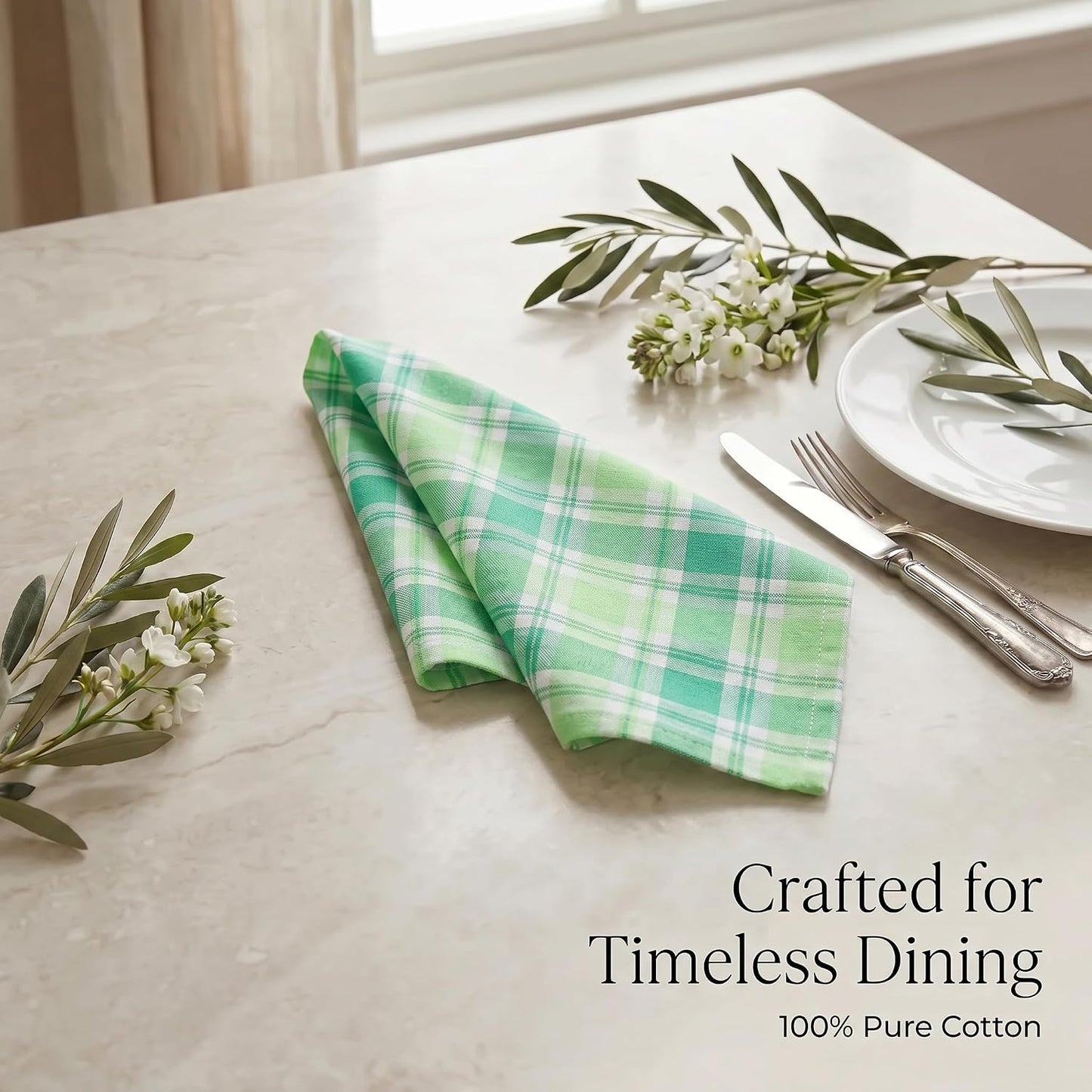 Urban Villa Cloth Napkins Cotton 20x20 (Set of 12) Stpat
