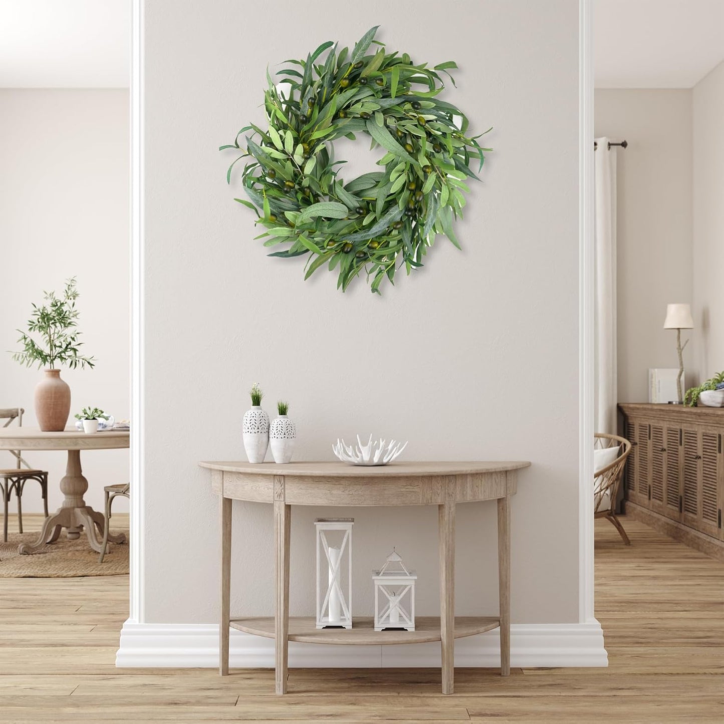 Olive Leaf Fruit / Olive-green / 22 Inch