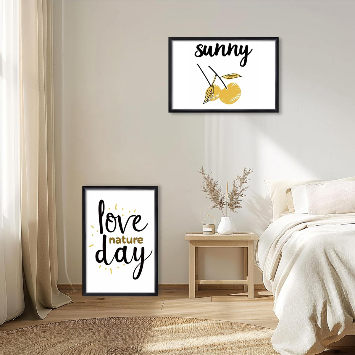 HEART ART 20x30 Poster Frames Without Mat Set of 2, Black | picture frames 20 x 30 Poster Frames