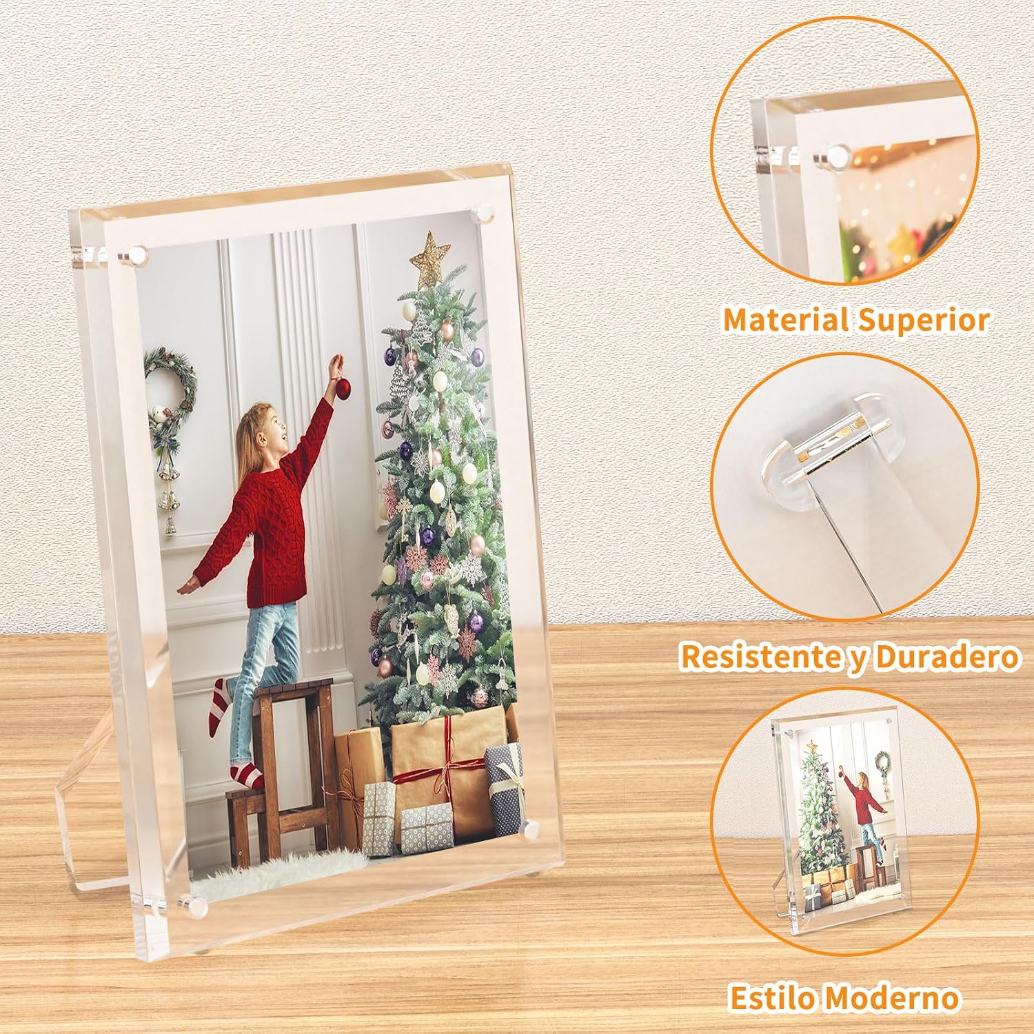 Acrylic Picture Frame / 5 x 7 / Set of 2
