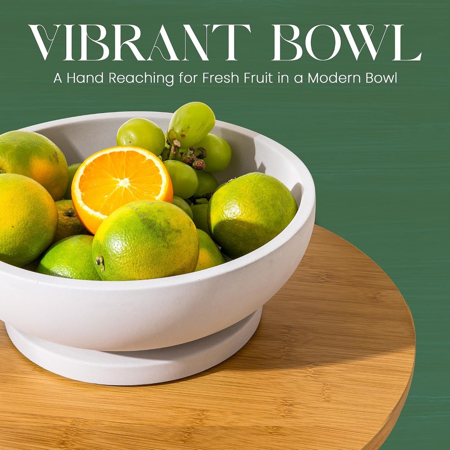 Elegant Pedestal Bowl / Gray
