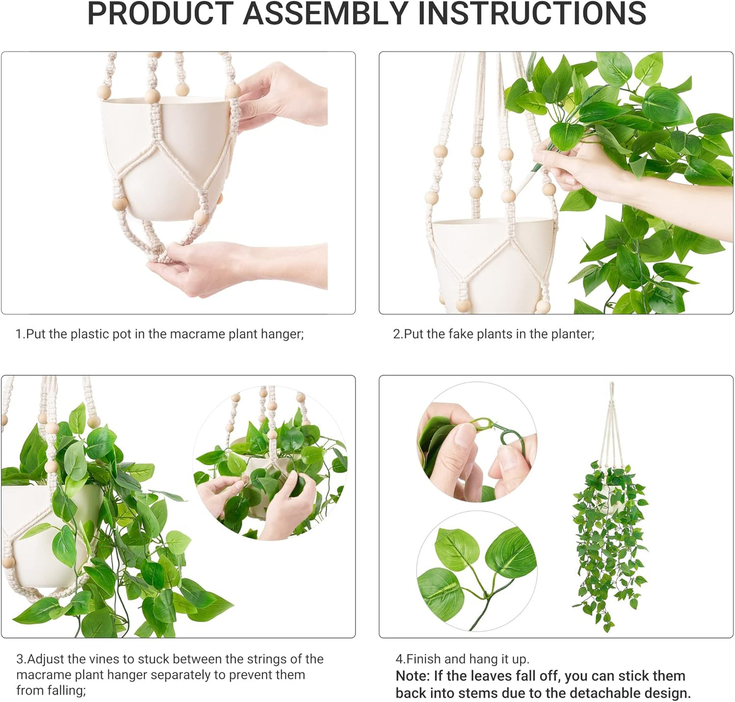 Artificial Plants / Fake Hanging Plant / Brown