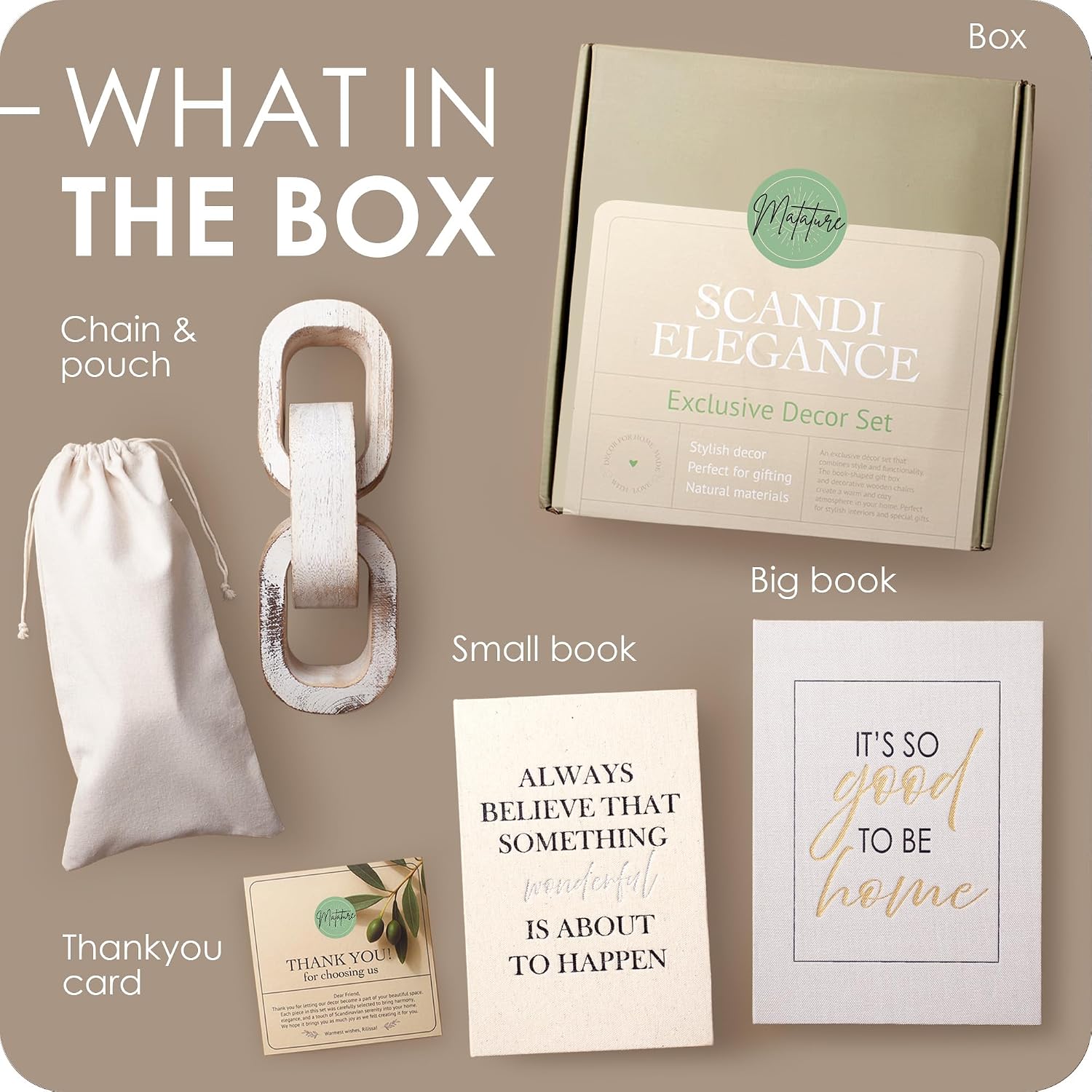 Modern Decorative Books Linen Hardcover Faux Book Box / Set of 2
