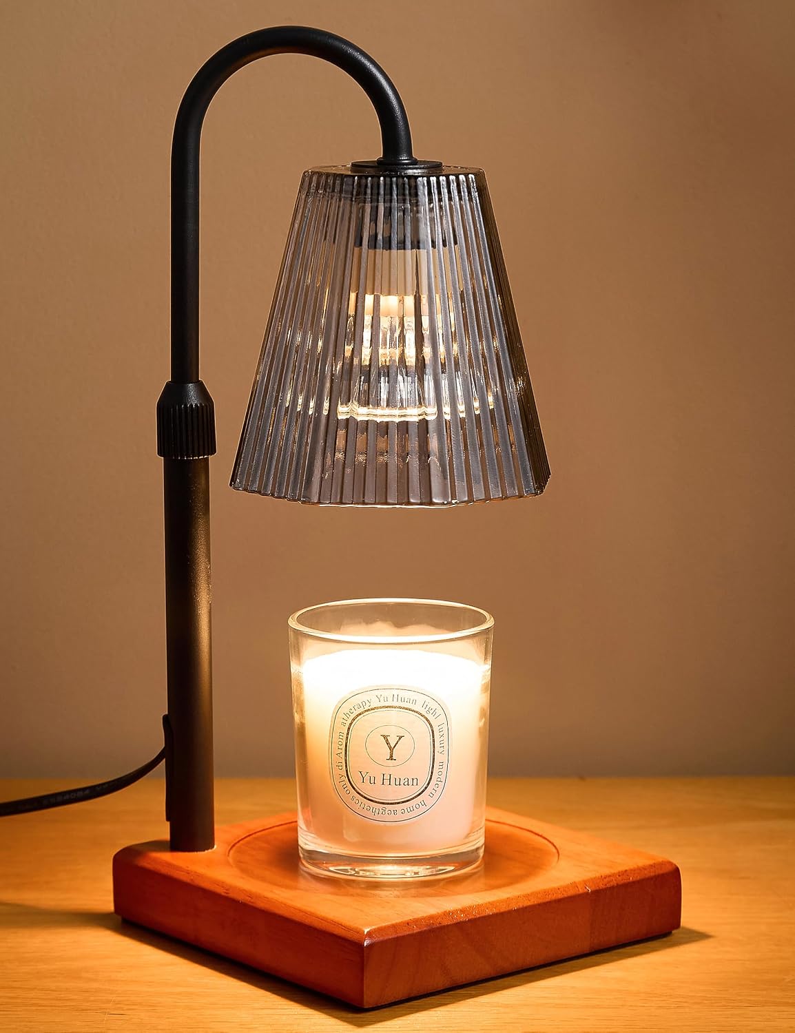 Candle Warmer Lamp Smoked Gray,Home Decor,Brithday Gifts for Women