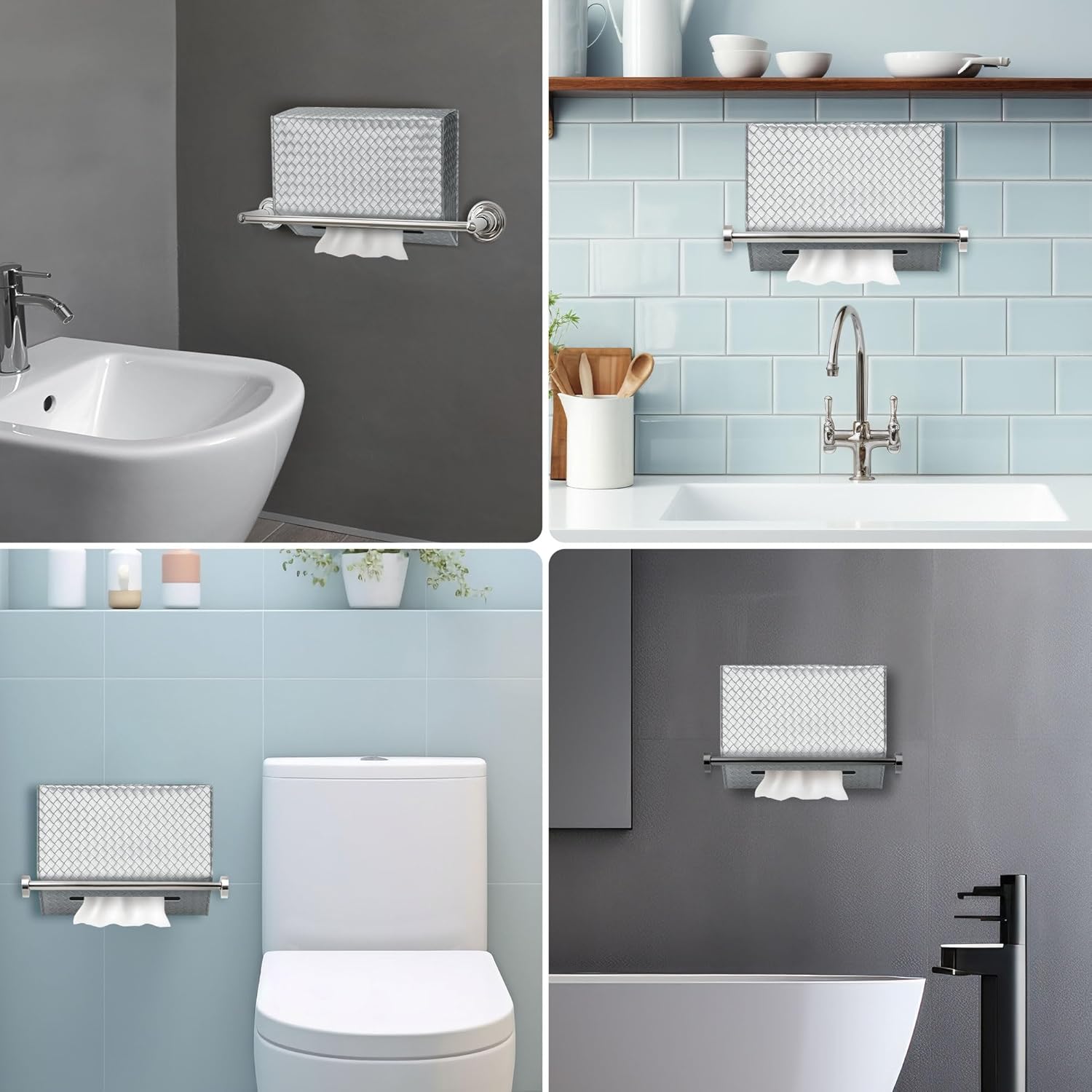 Versatile for Countertops and Towel Racks / Silver