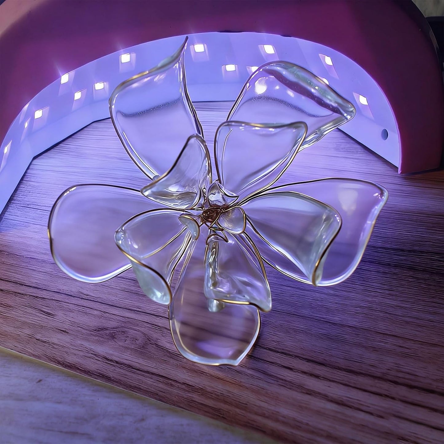 UV Resin Dip for Wire Flowers Kit / Set / Clear / Set of 5