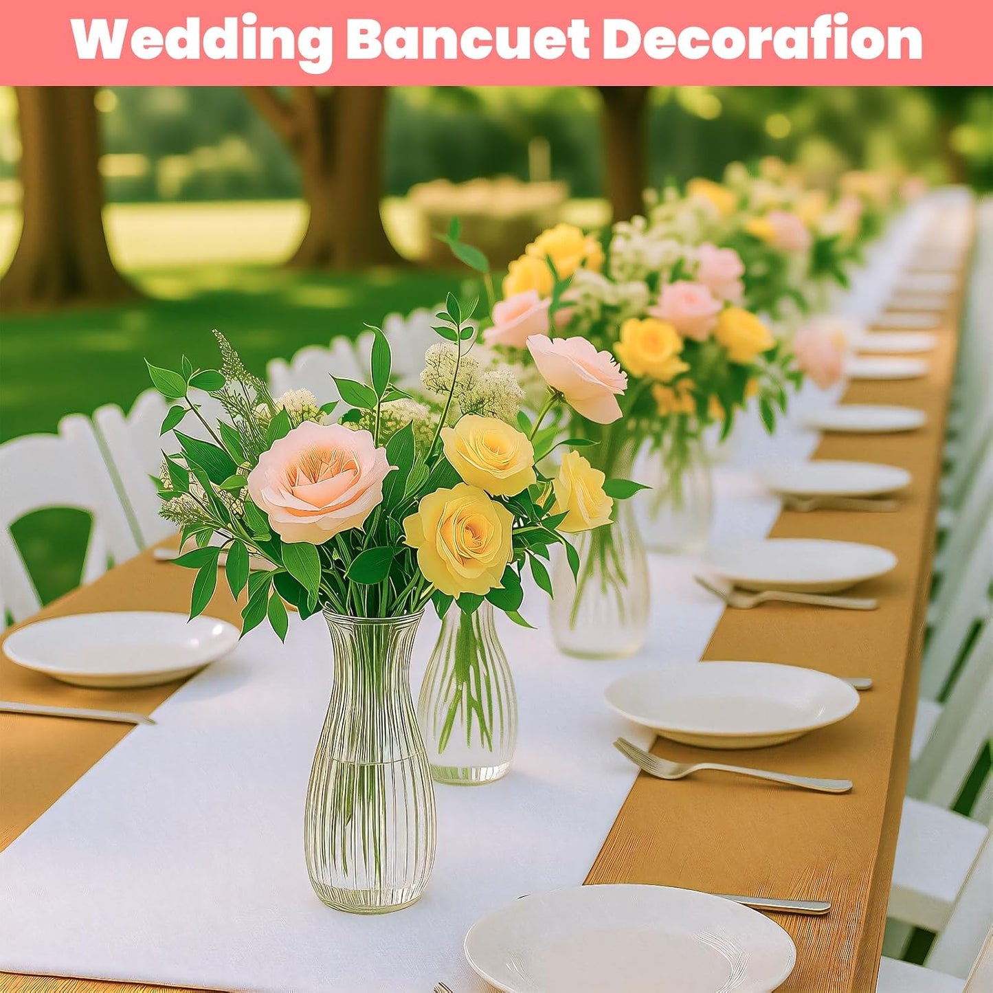 Plastic Bud Vases Bulk Small Plastic Vases / Clear / Set of 12