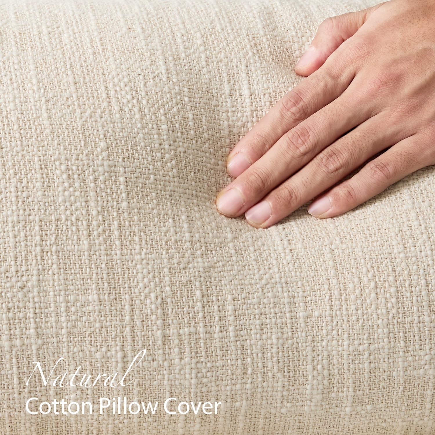 Kevin Textile Long Lumbar Pillow Cover Boho Fringe Decorative Rectangle Cushion / 36 x 14 / Beige