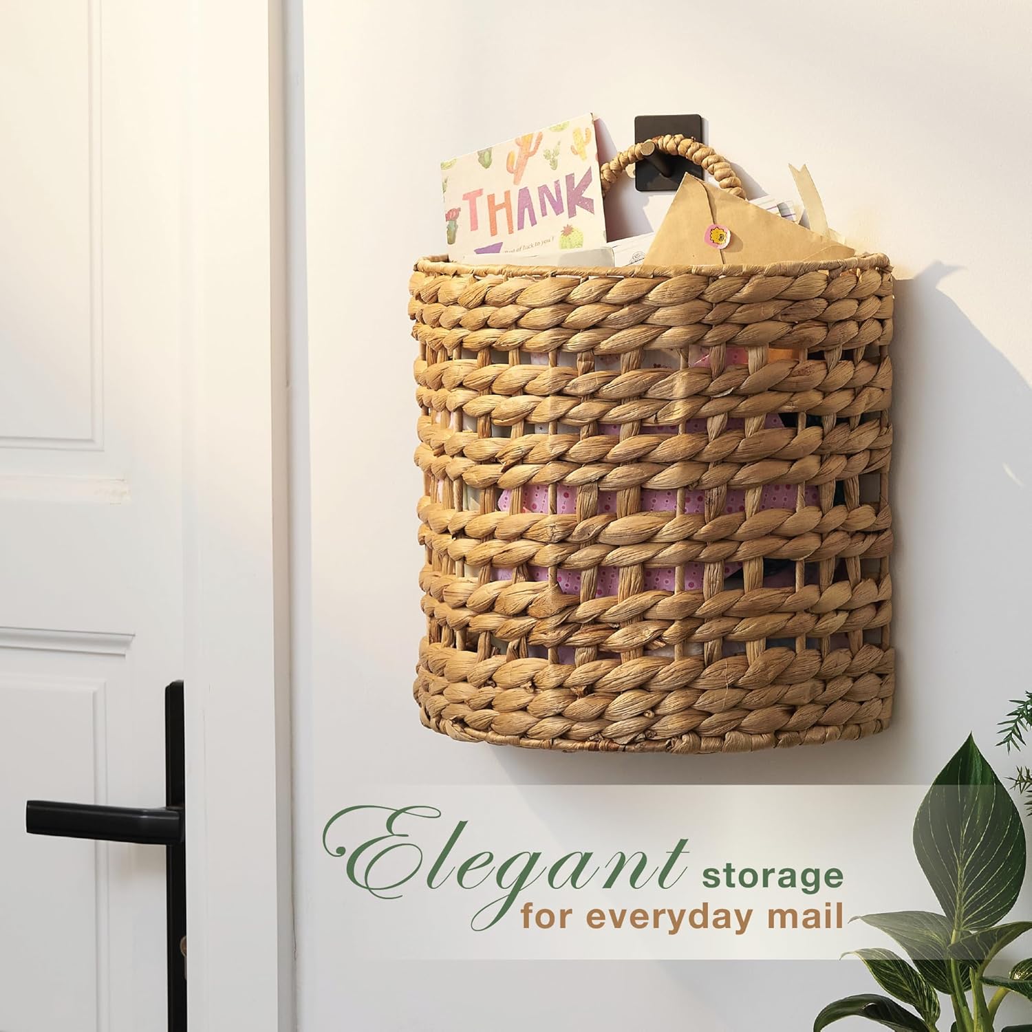 Woven Wall Baskets for Storage / Set of 2