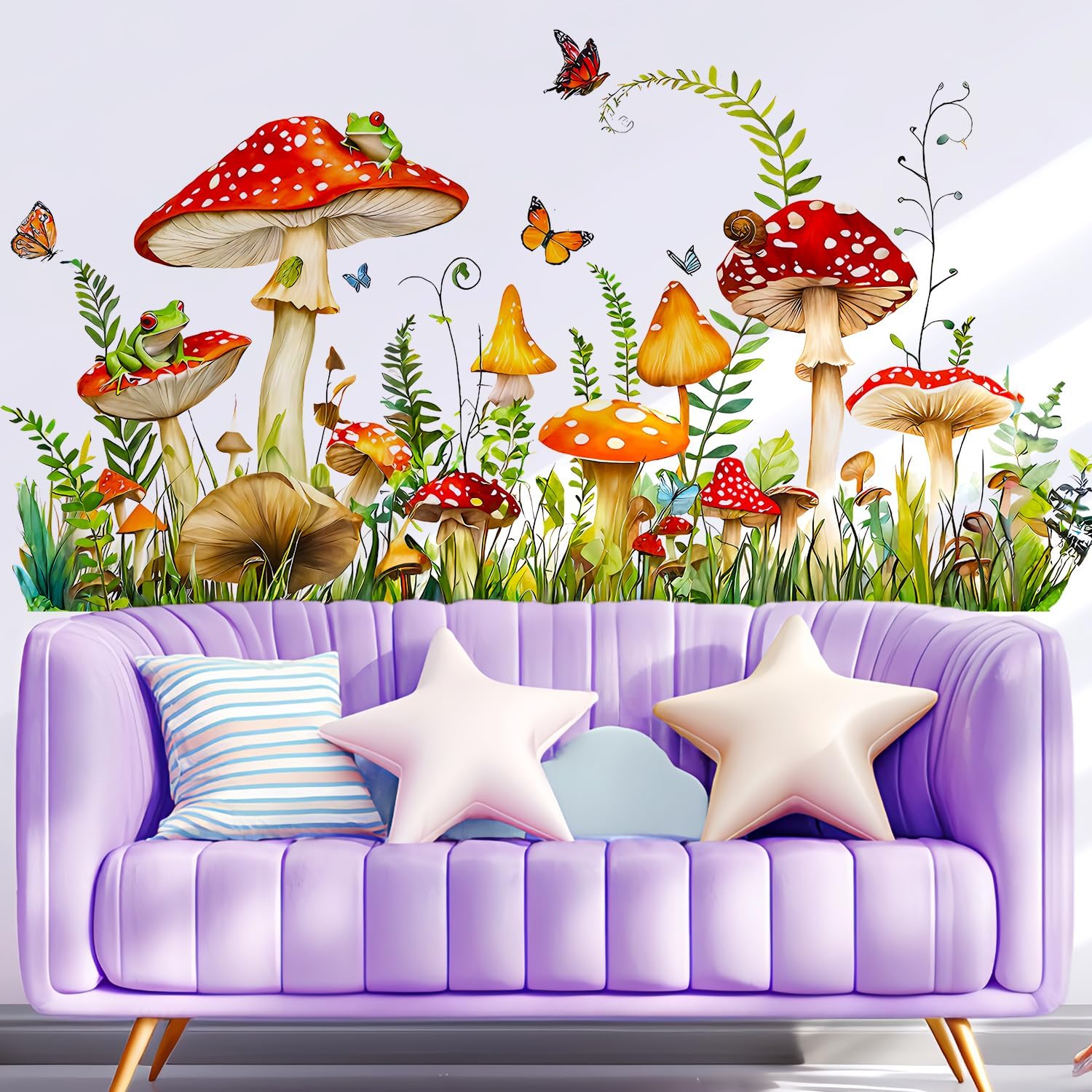 Mushroom Wall Decals Peel and Stick / Mushroom