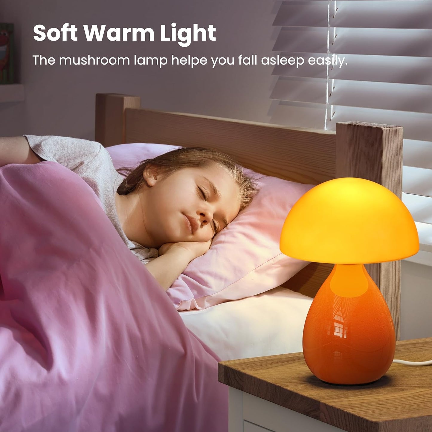 Mini Modern Lamp Bedside Nightstand Light Desk Small Light Dimmable / Orange