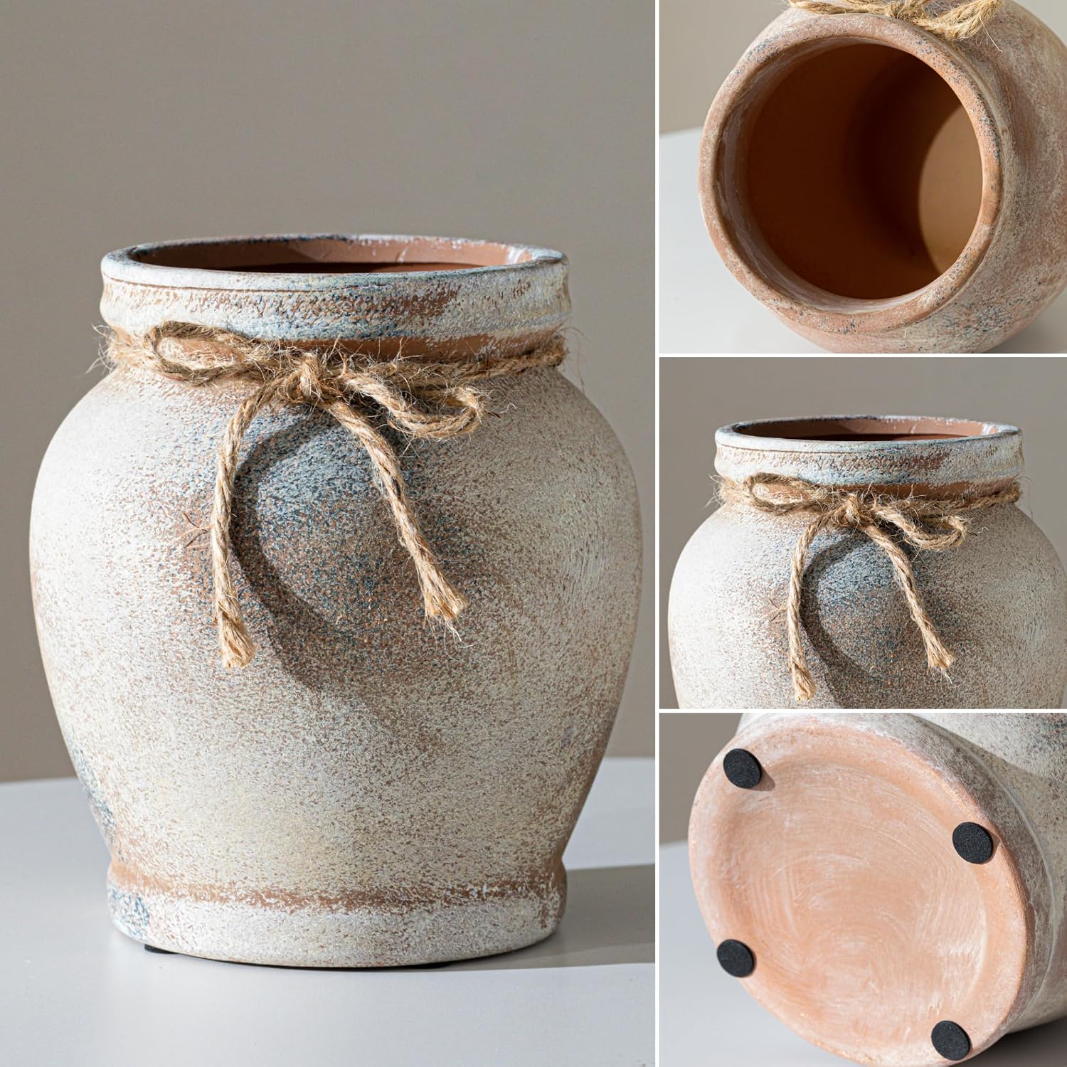 Rust Ceramic Vase / Rust Color / 6.5 Inch