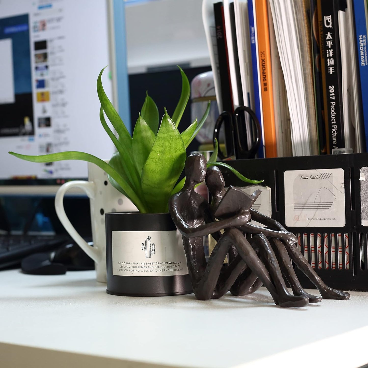 Cast Iron Bookend / Office Desk Decor
