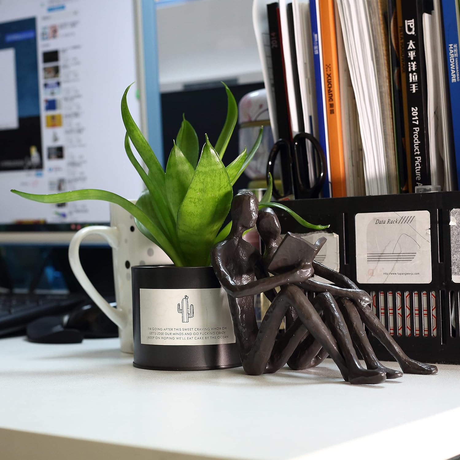 Cast Iron Bookend / Office Desk Decor