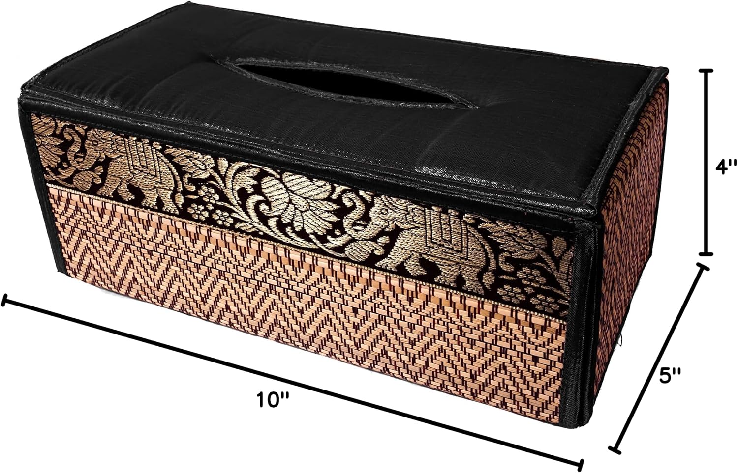 Satin Trim Sheath Cover Holder Dispense / Black